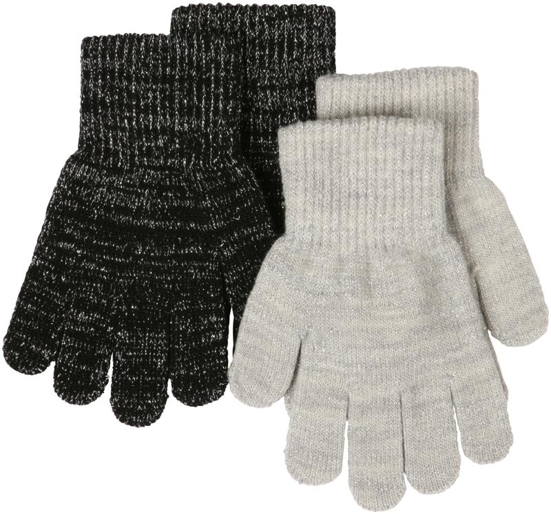 2pack Gloves - w. Lurex Melton