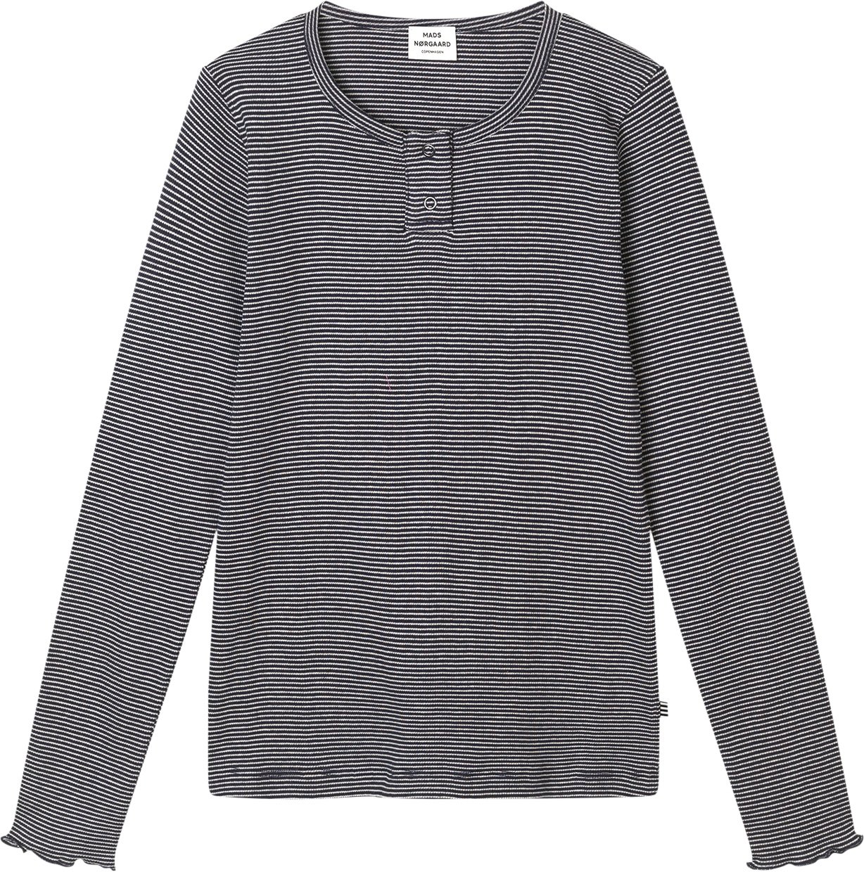 2x2 Cotton Stripe Tala Tee LS Mads Nørgaard - Copenhagen