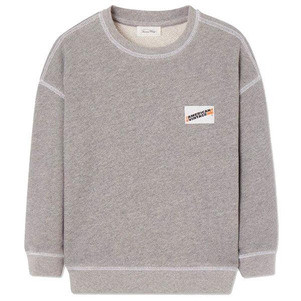 American Vintage Sweatshirt Gubcity Heather Grey - Str. 11 år American Vintage