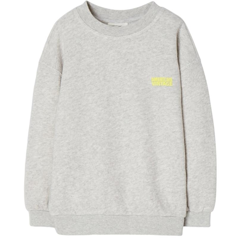 American Vintage Sweatshirt Kodytown Polar Melange - Str. 11 år American Vintage
