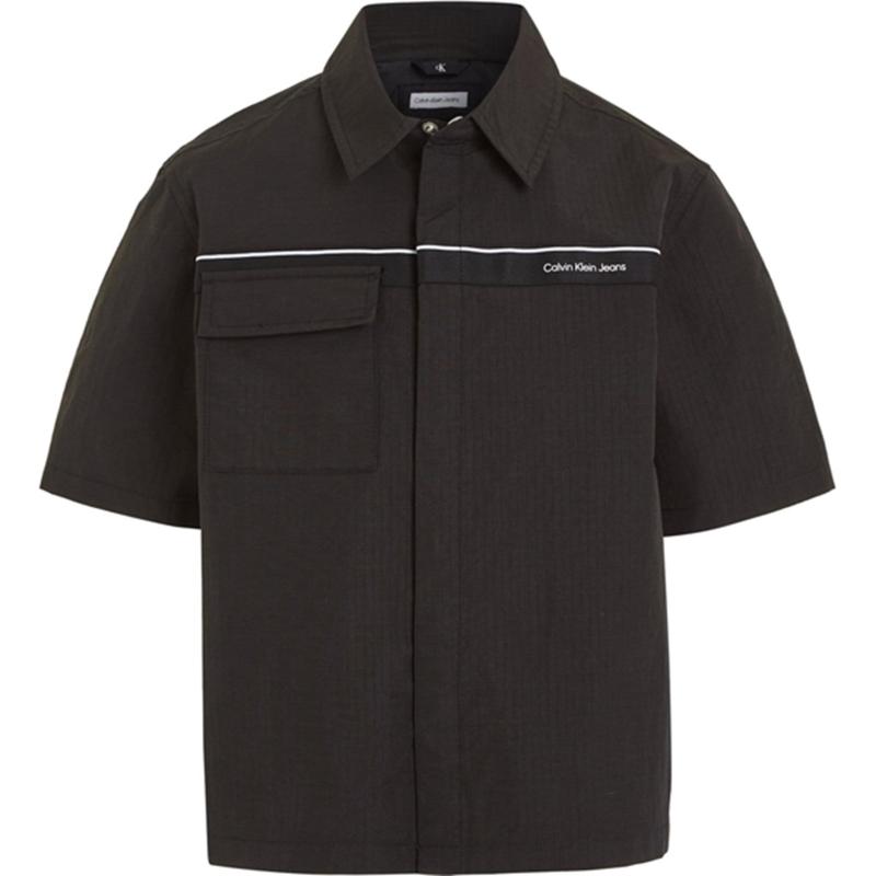 Calvin Klein Ripstop Tape Skjorte Ck Black - Str. 12 år Calvin Klein