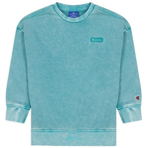 Champion Marble Wash Turkis Crewneck Sweatshirt - Str. XXL/15-16 år Champion