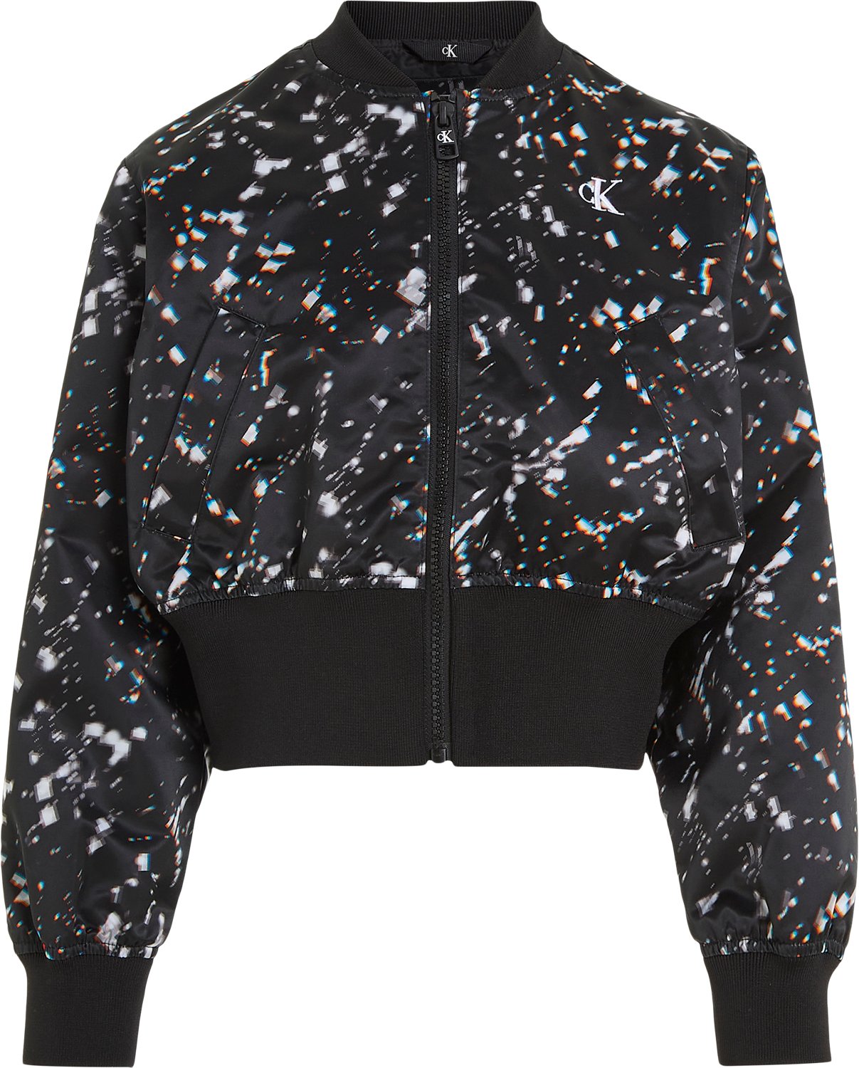 Crystal AOP Satin Bomber Calvin Klein