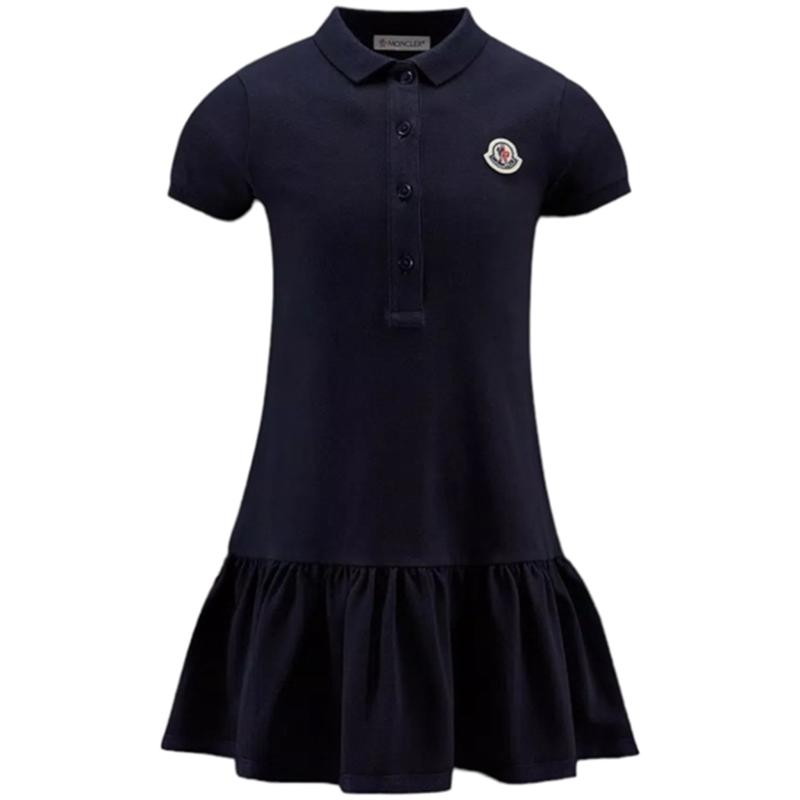 Moncler Kjole Navy Blue - Str. 12 år Moncler
