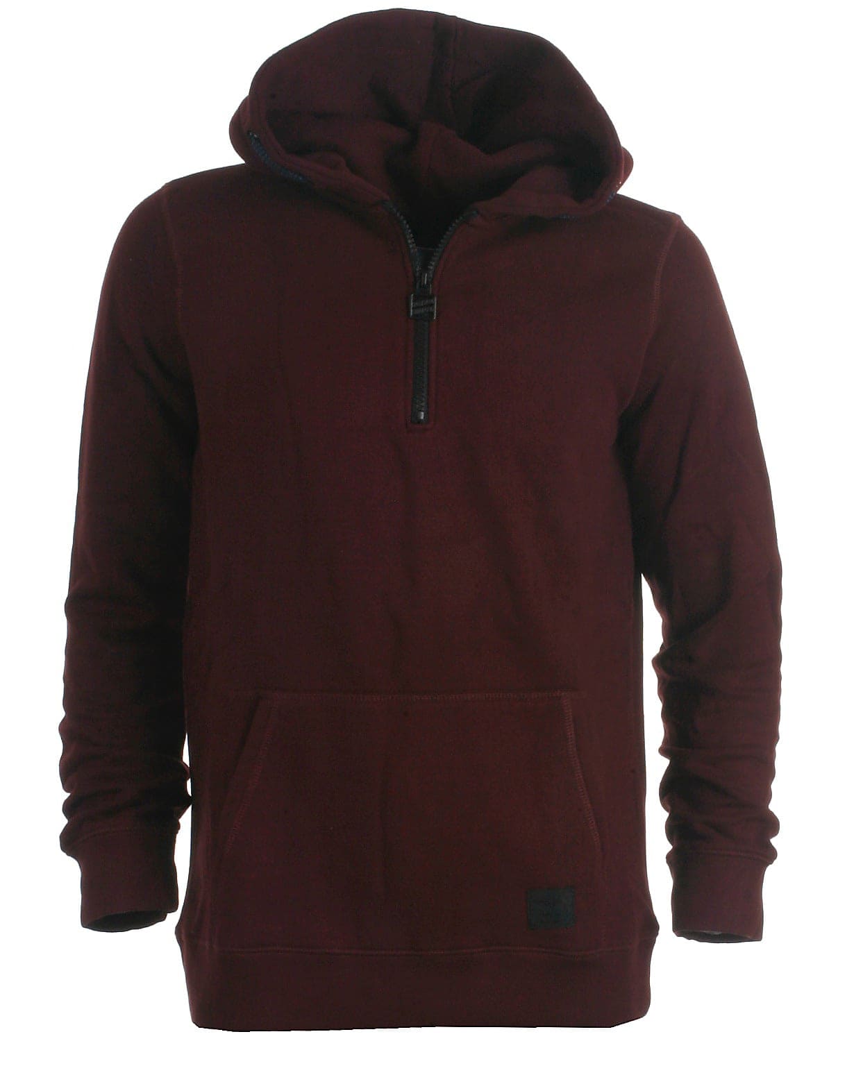 Petrol halfzip hood sweat