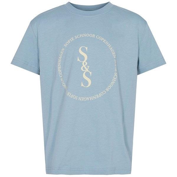 Sofie Schnoor Light Blue T-shirt - Str. 12 år/152 Sofie Schnoor