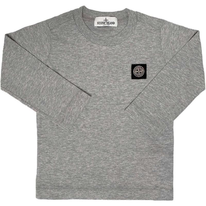 Stone Island Junior Bluse Grey Melange - Str. 12 år Stone Island