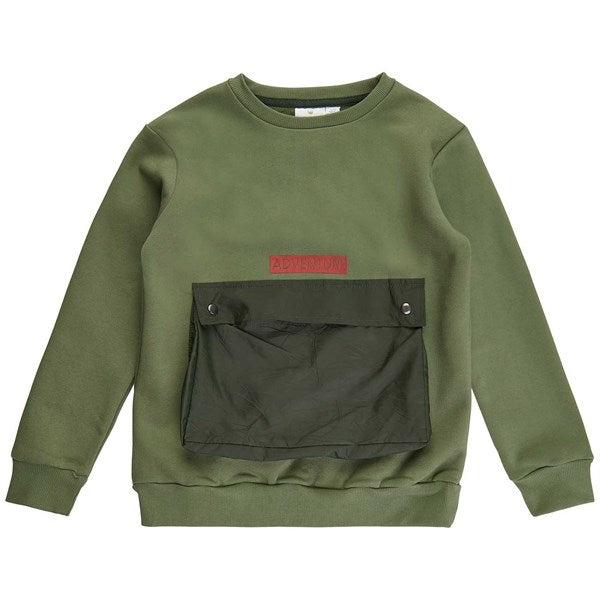 The New Oil Green Bassi Sweatshirt - Str. 15-16 år The New
