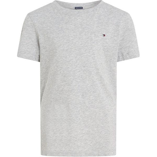 Tommy Hilfiger Boy Basic T-Shirt CN Grey Heather - Str. 12 år/152 Tommy Hilfiger