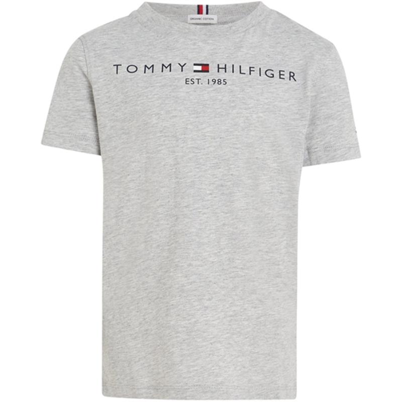 Tommy Hilfiger Essential T-Shirt Light Grey Heather - Str. 12 år Tommy Hilfiger