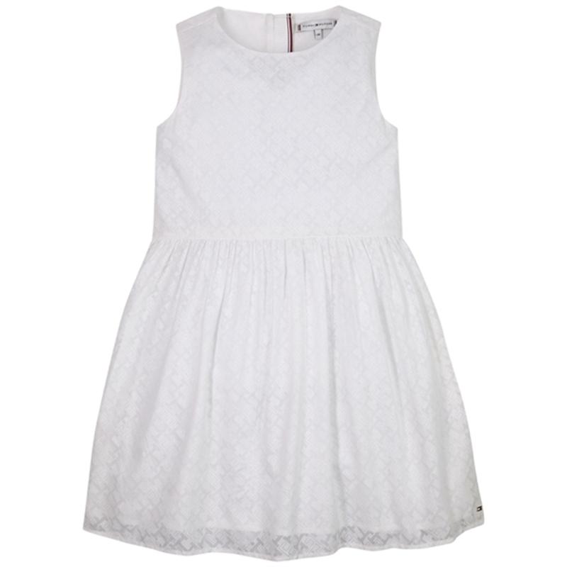 Tommy Hilfiger Monogram Kjole White - Str. 16 år Tommy Hilfiger