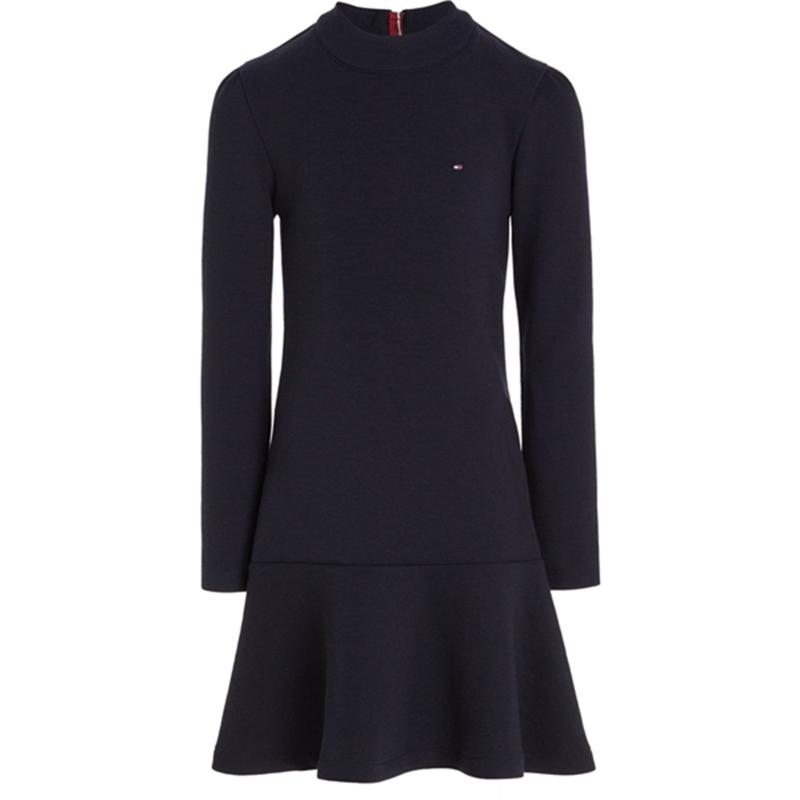 Tommy Hilfiger Punto Dropped Waist Kjole Desert Sky - Str. 14 år Tommy Hilfiger