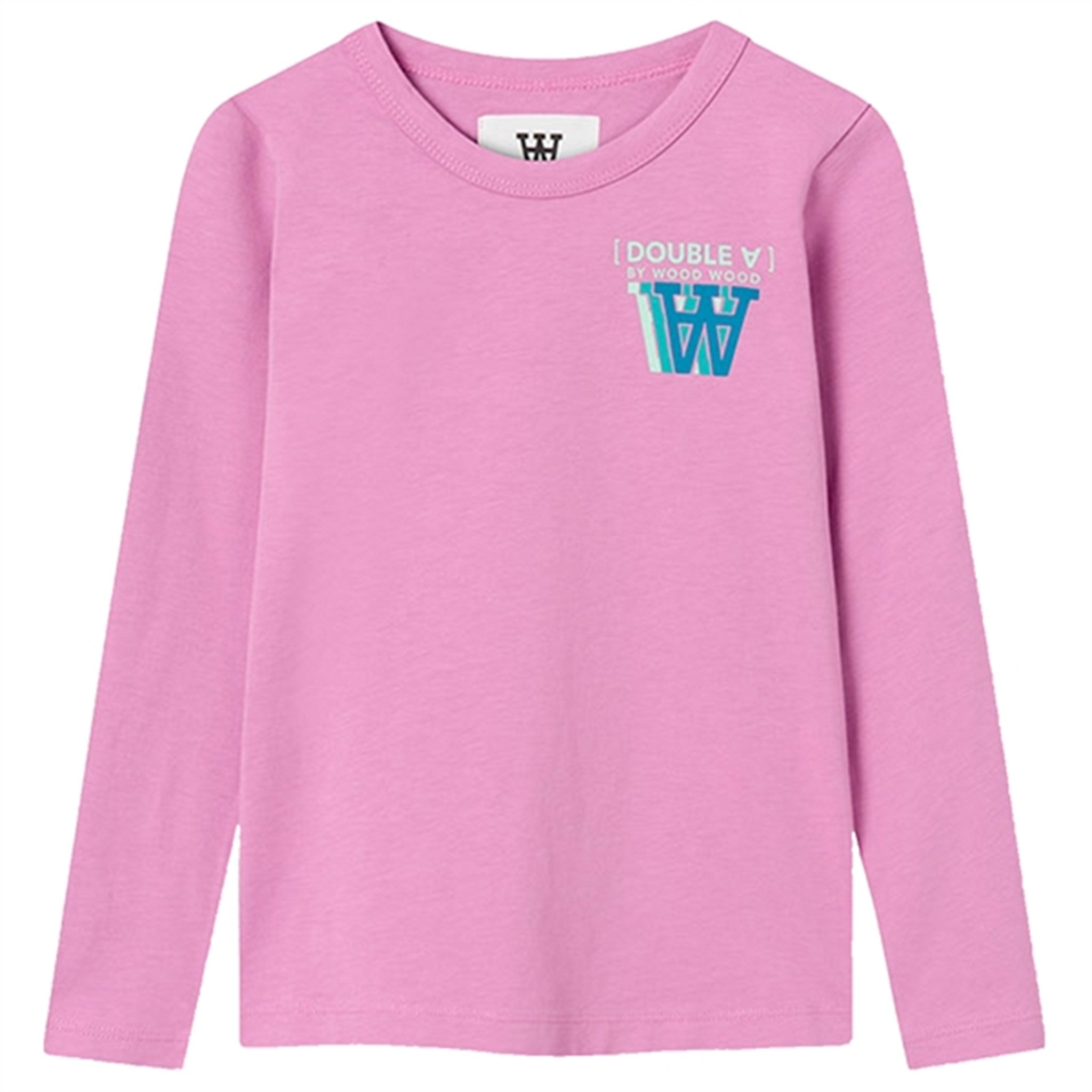 Wood Wood Rosy Lavender Kim Stackes Logo Bluse - Str. 13-14 år Wood Wood
