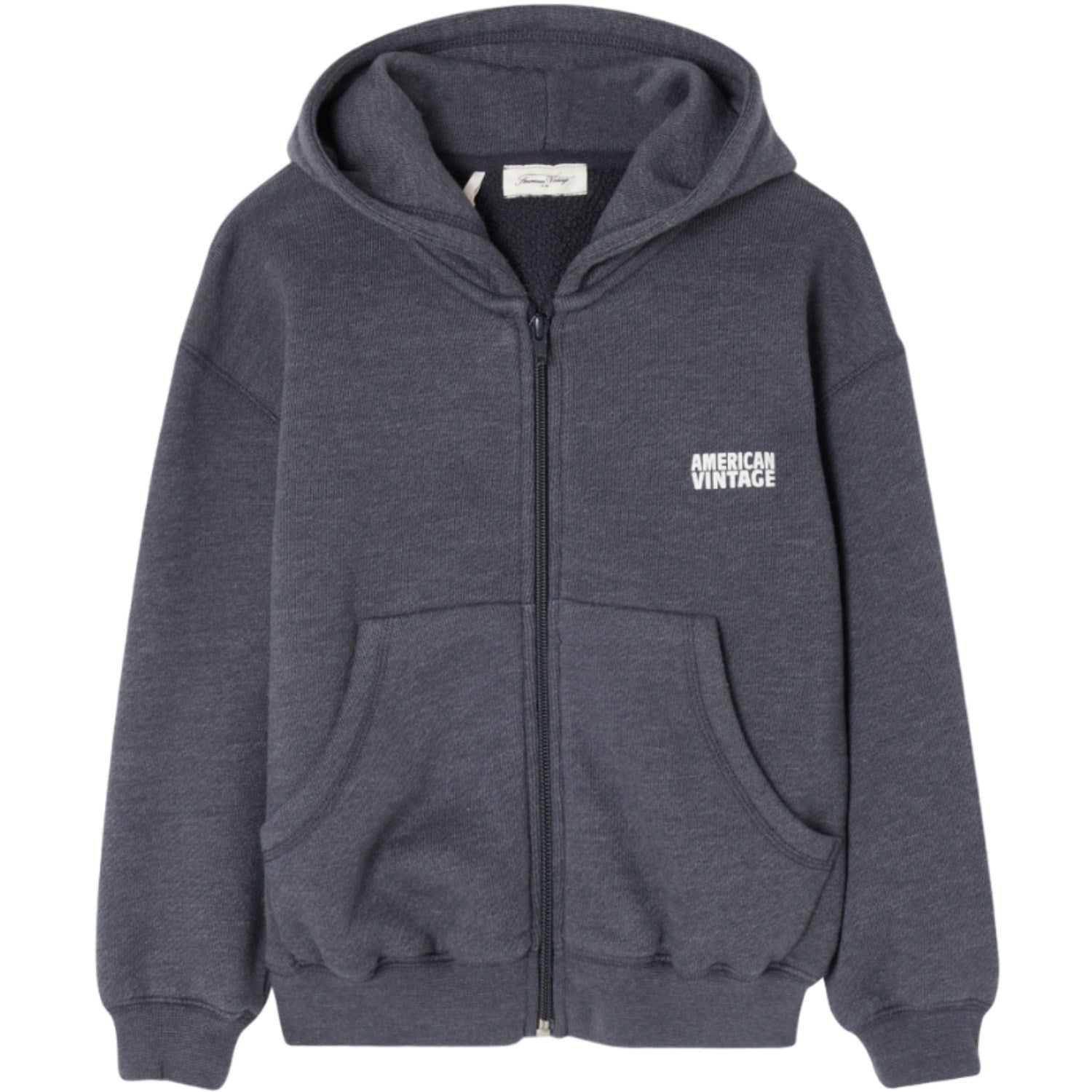 American Vintage Carbone Surteint Doven Sweatshirt Capuche - Str. 11 år American Vintage