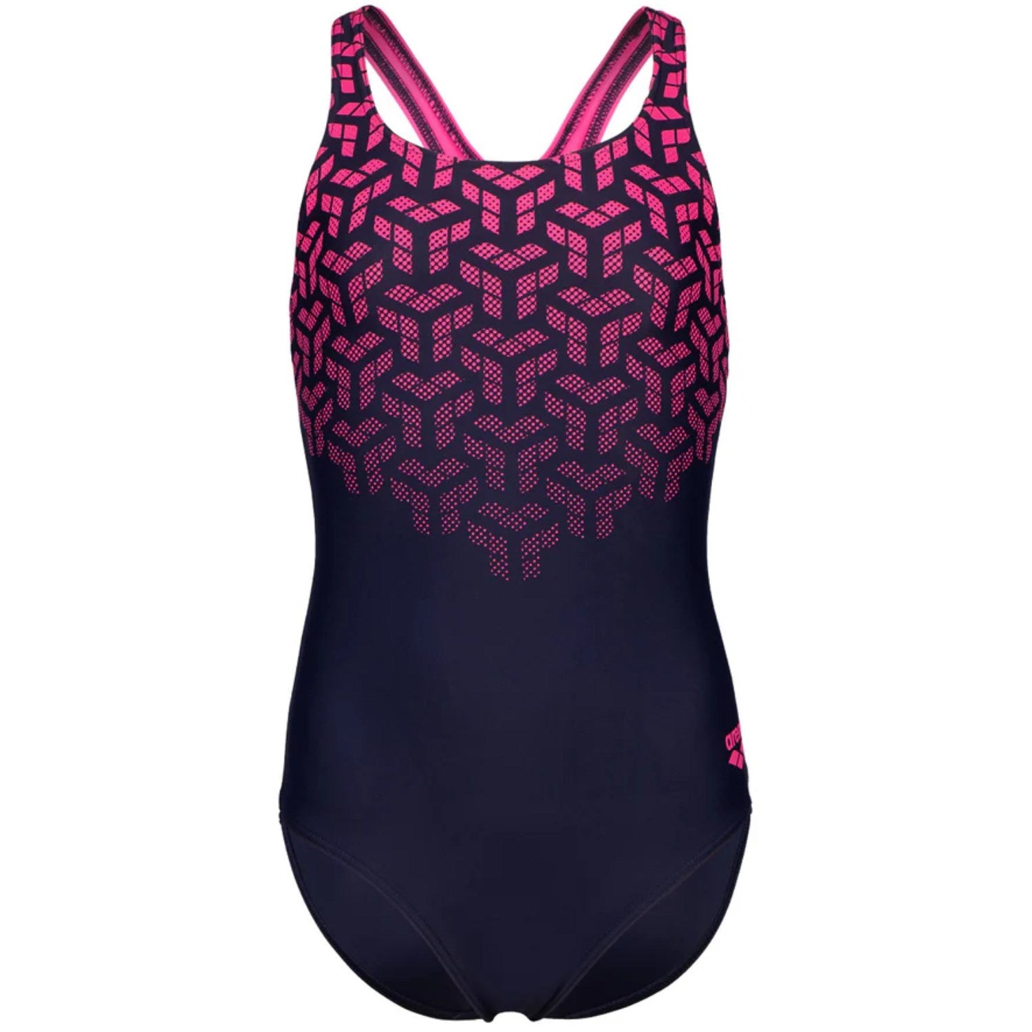 Arena Navy-Shocking Pink Kikko V Badedragt Swim Pro Back - Str. 12-13 år Arena