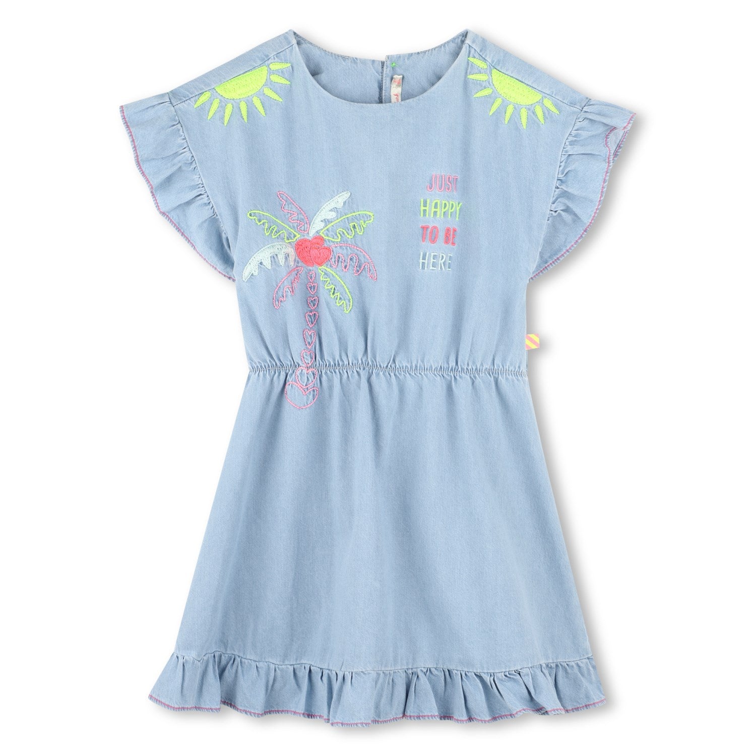 Billieblush Bleach Denim Kjole - Str. 12 år Billieblush