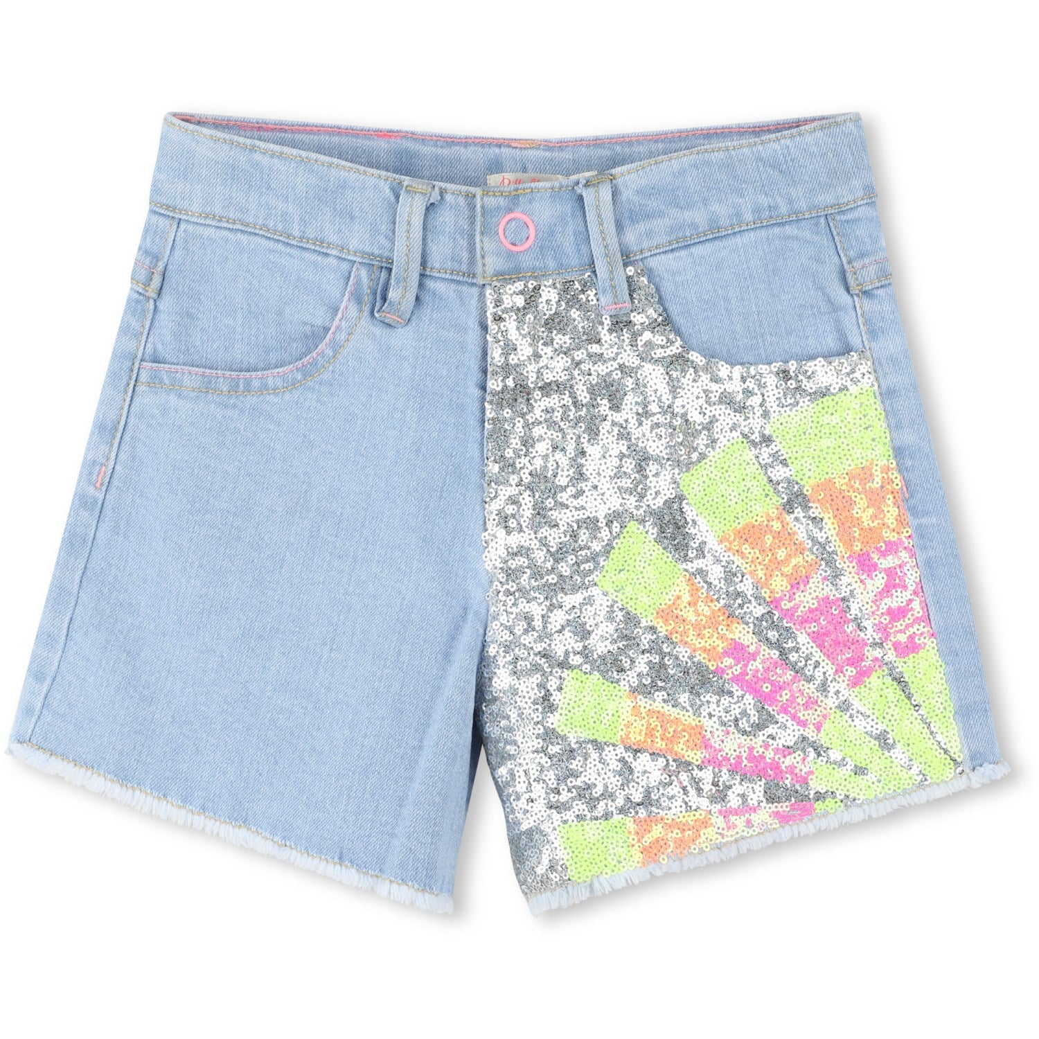 Billieblush Double Stone+Bleach Denim Shorts - Str. 12 år Billieblush