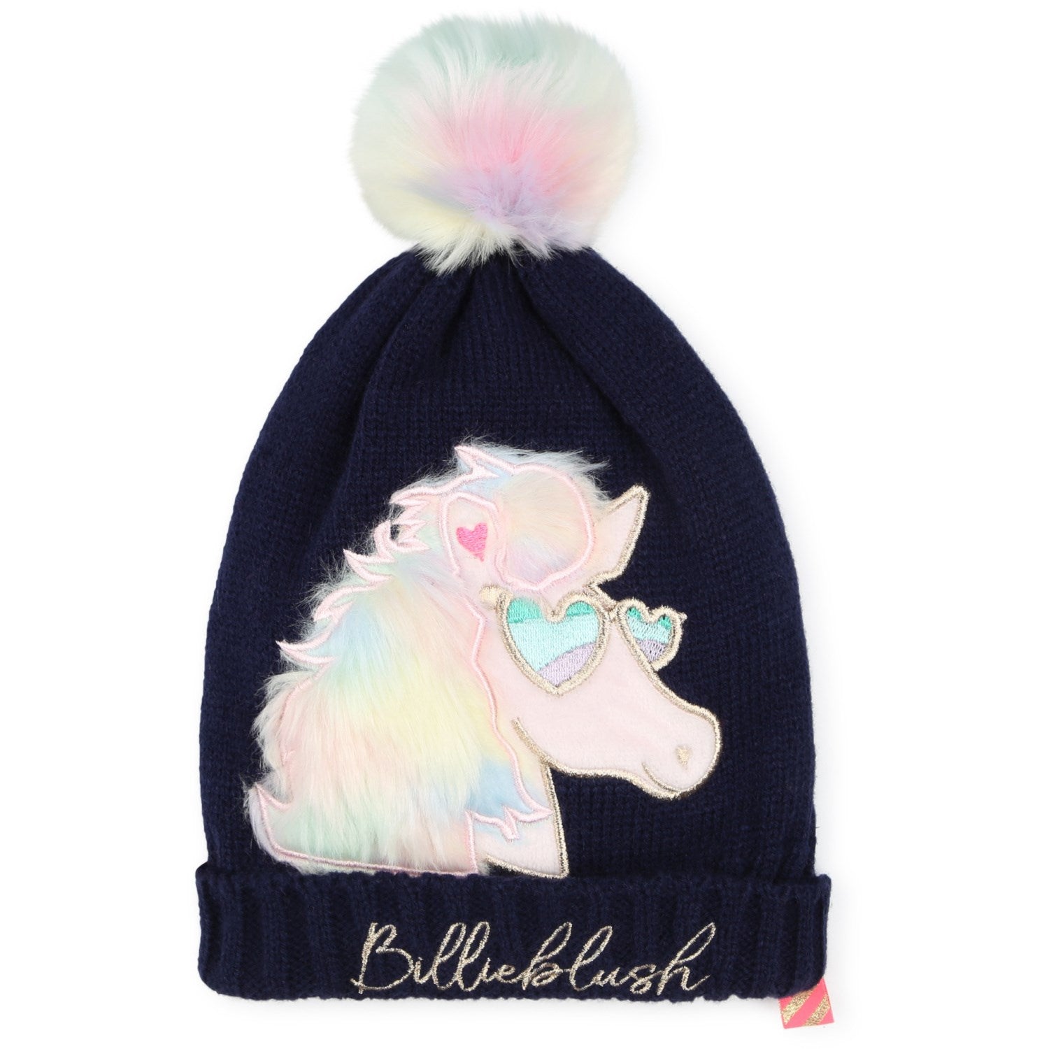 Billieblush Navy Pull On Hat - Str. 10-12 år Billieblush