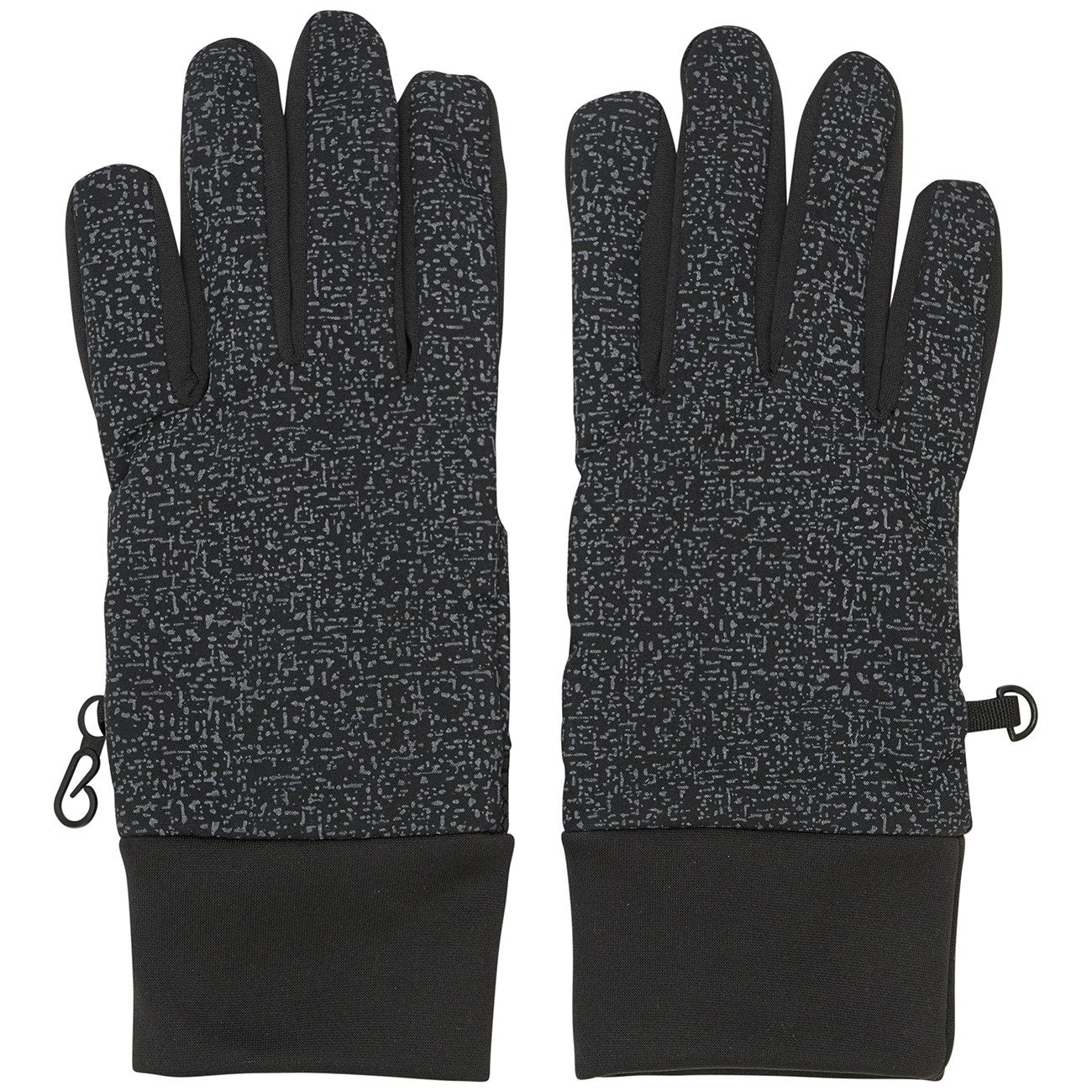 Color Kids Black Handsker Smart Touch Reflective - Str. 12-14 år Color Kids