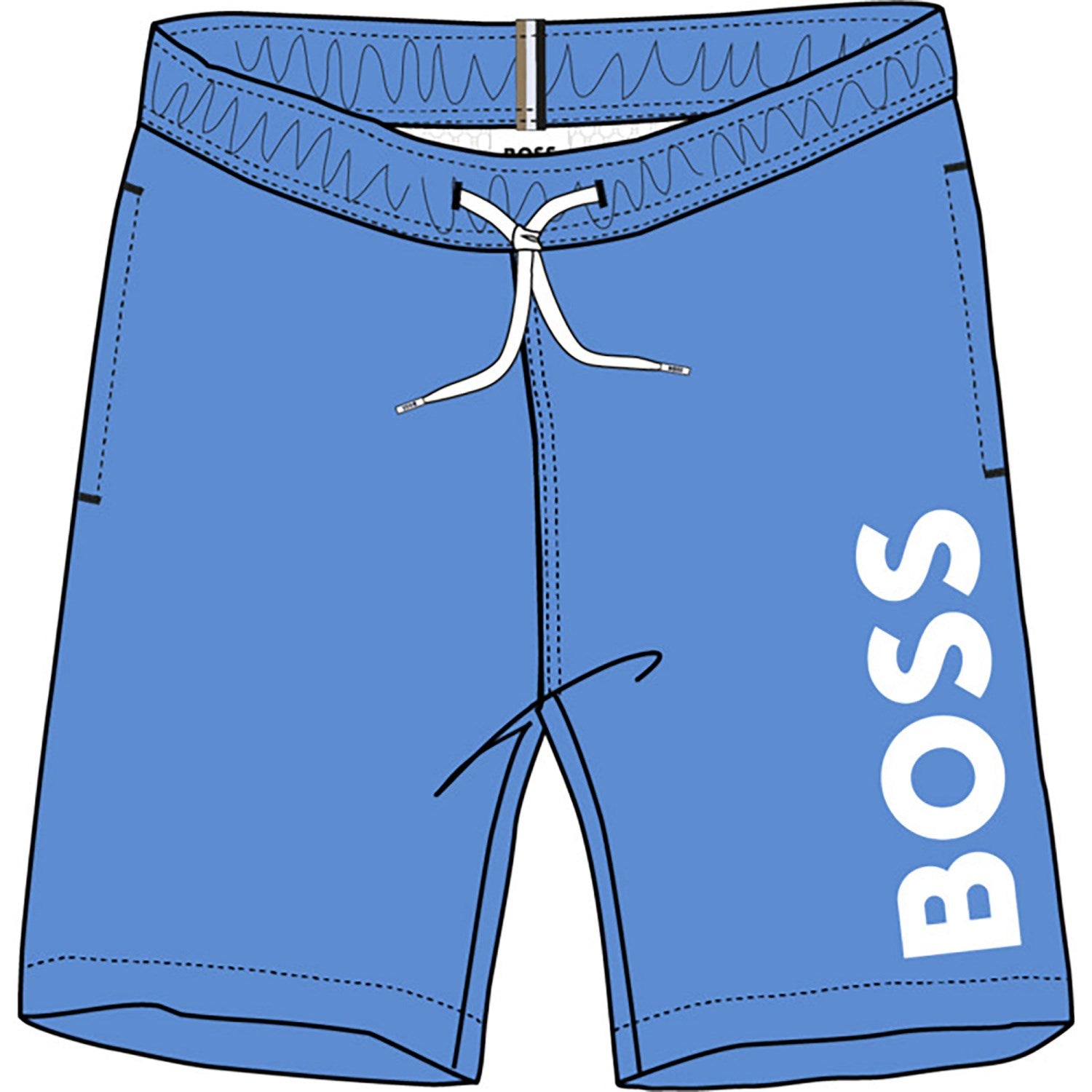 Hugo Boss Navy Badeshorts - Str. 12 år Hugo Boss