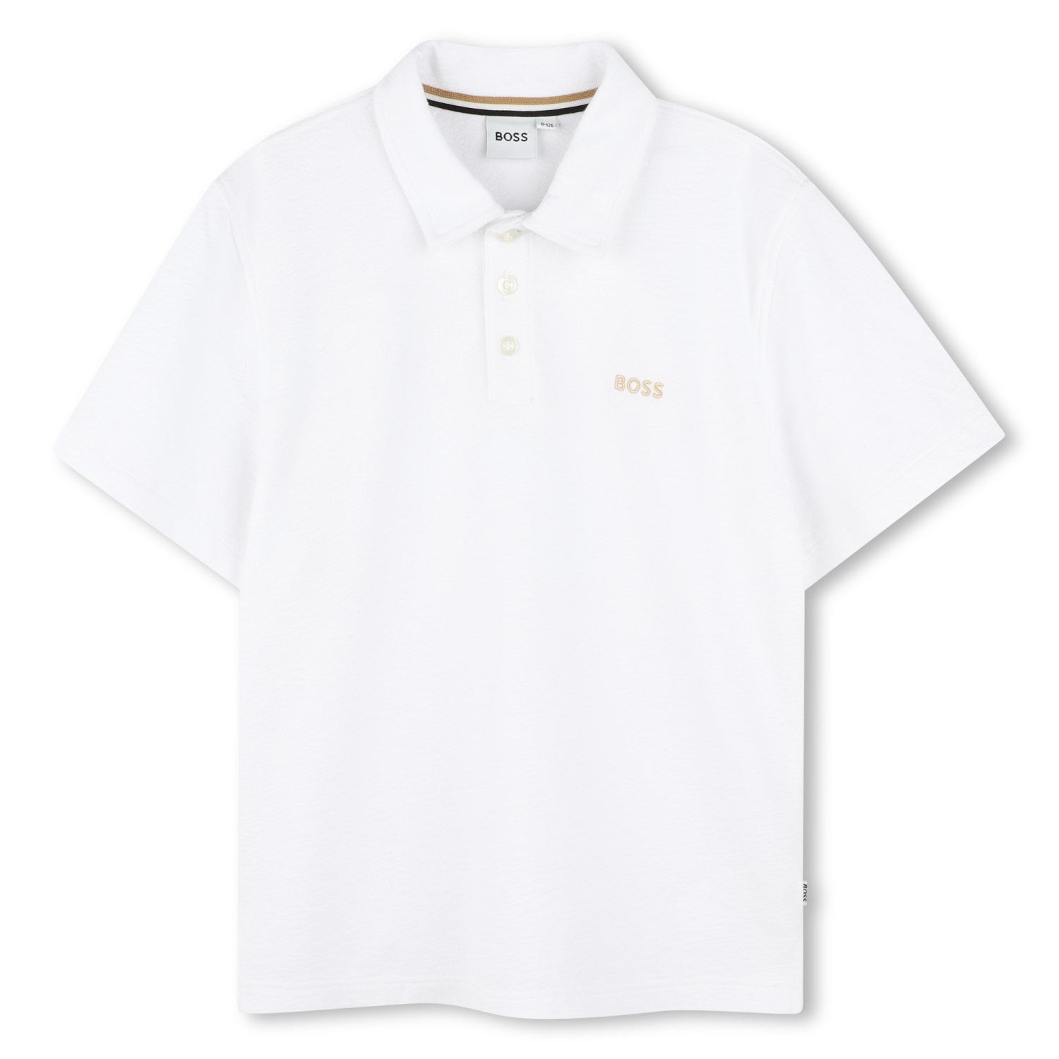 Hugo Boss White Short Sleeved Polo - Str. 12 år Hugo Boss