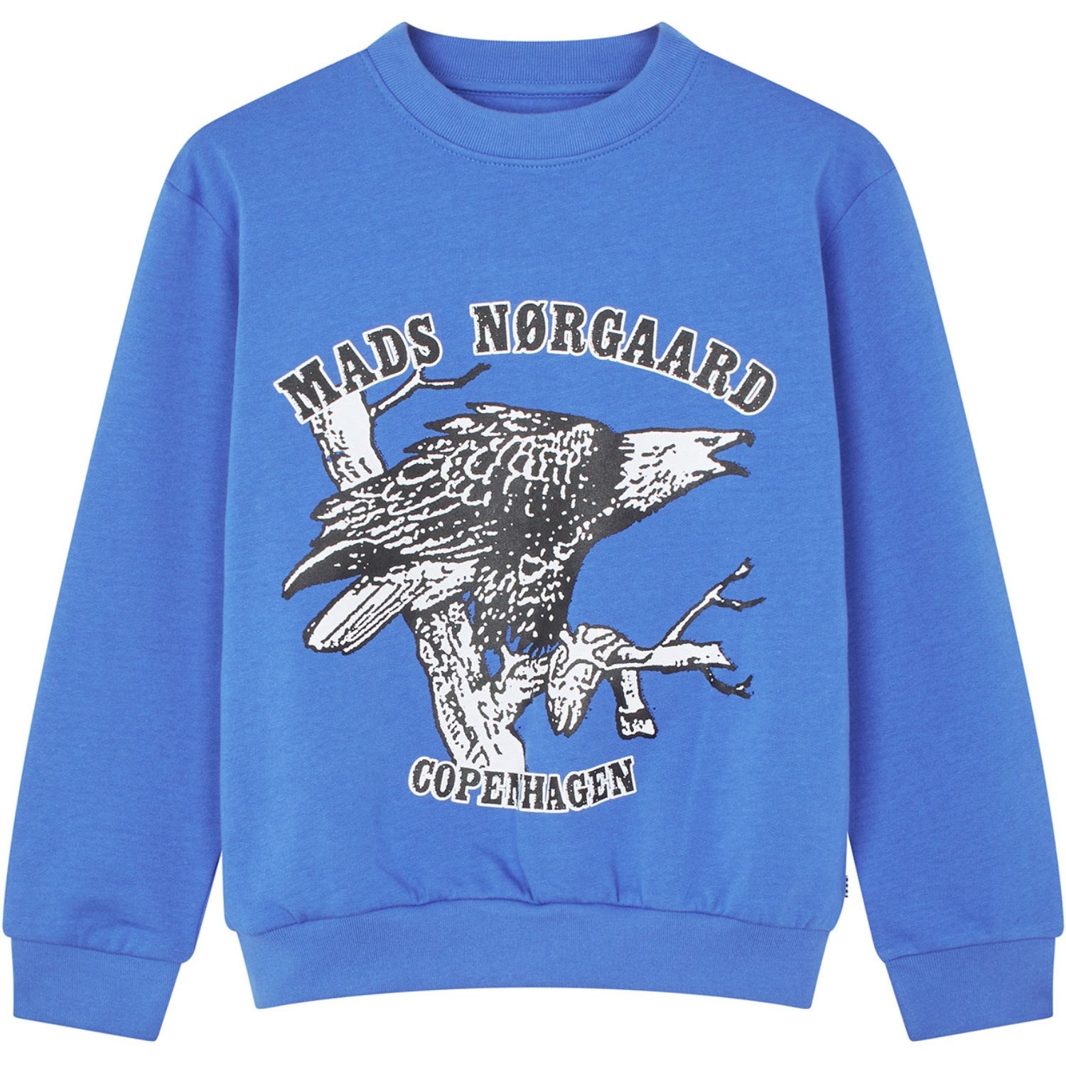 Mads Nørgaard Amparo Blue Organic Sweat Sonar Sweatshirt - Str. 12 år Mads Nørgaard