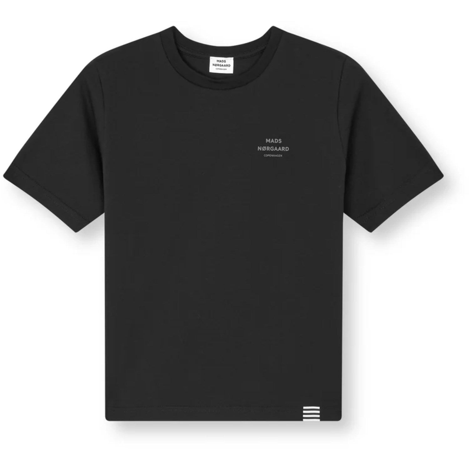 Mads Nørgaard Black Printed Tee Thorlino Tee - Str. 14 år Mads Nørgaard