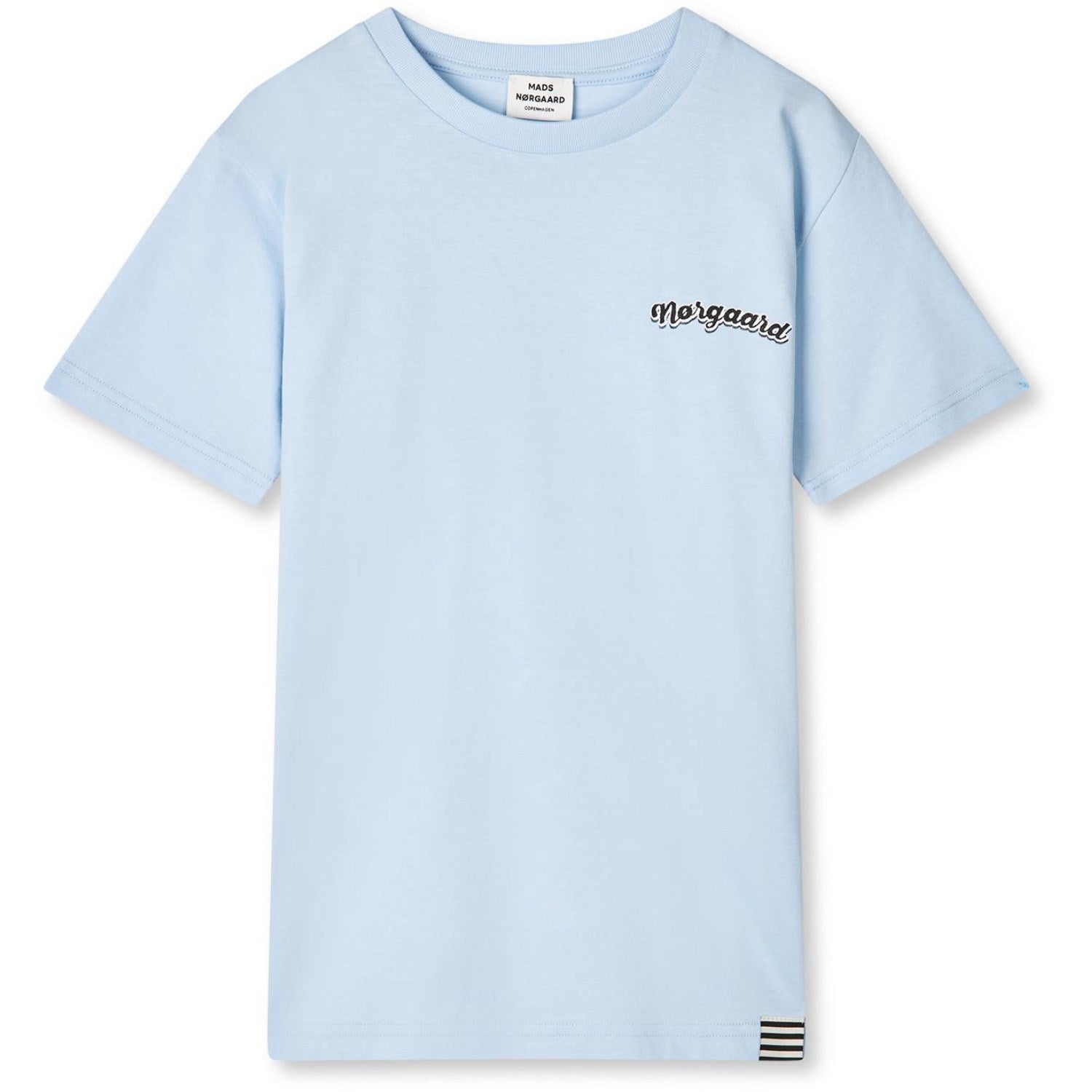 Mads Nørgaard Cashmere Blue Printet T-shirt Thorlino Tee - Str. 12 år Mads Nørgaard