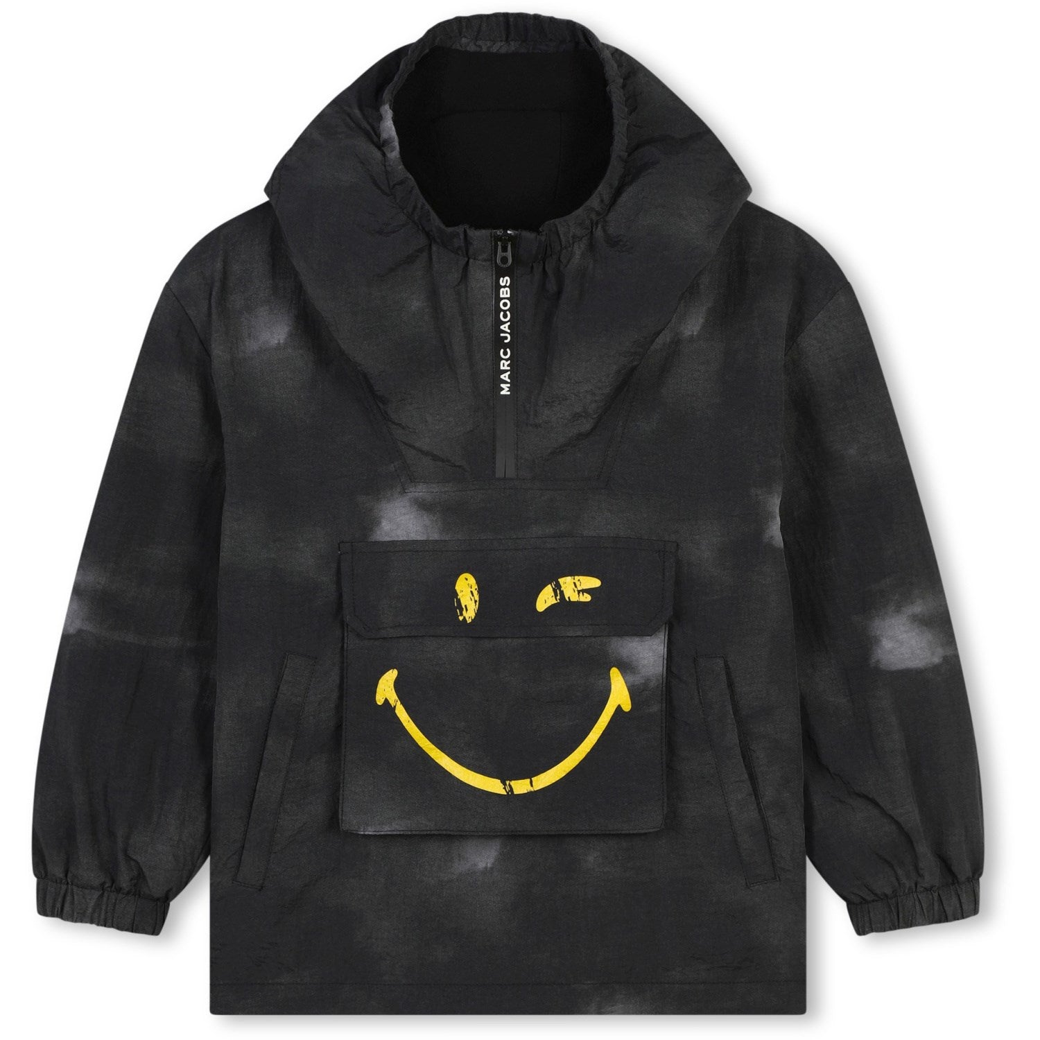 Marc Jacobs Black Hooded Windbreaker - Str. 12 år Marc Jacobs