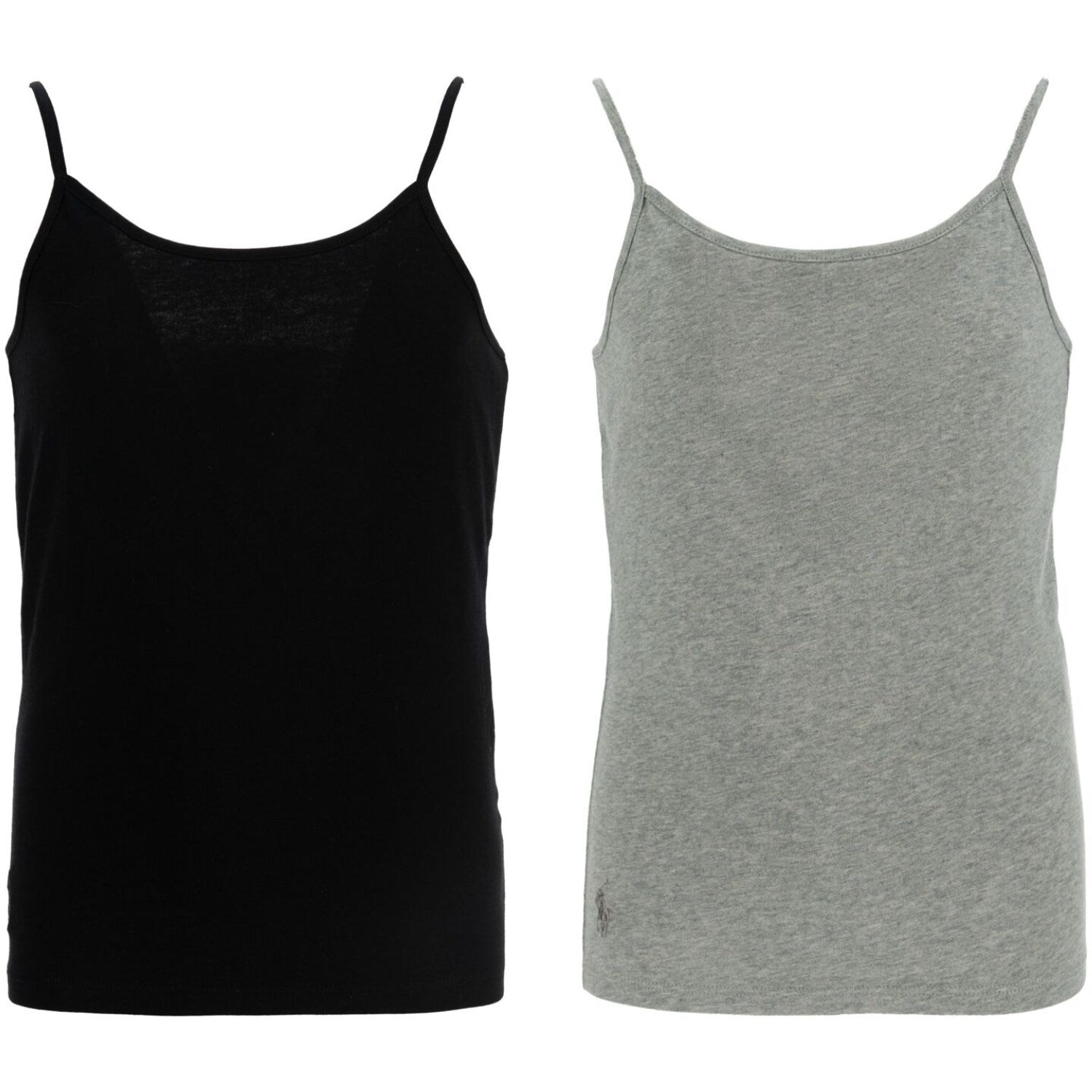 Polo Ralph Lauren Black/Andover Heather 2 Pack Polo Camisole - Str. L/12-14 år Polo Ralph Lauren