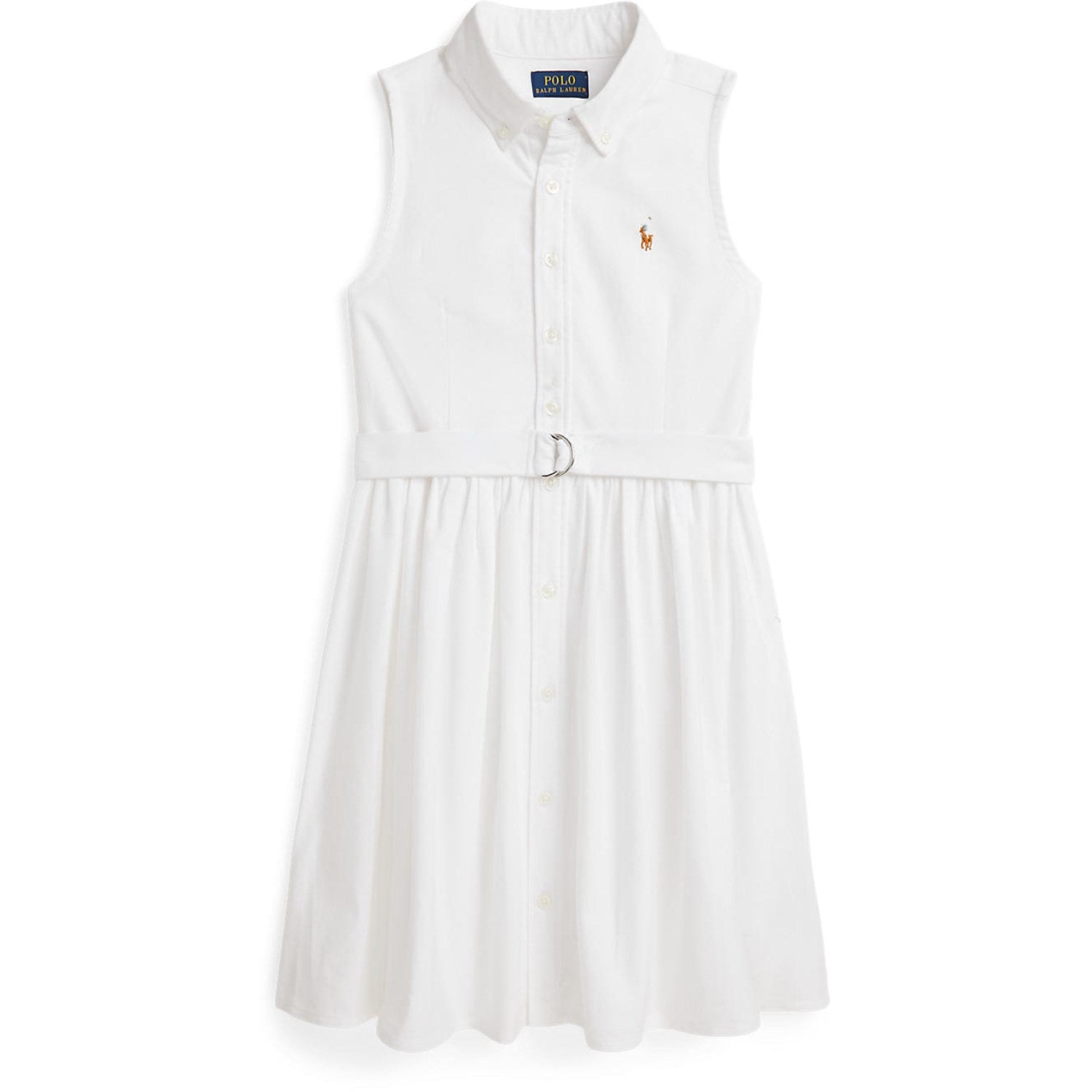 Polo Ralph Lauren Bsr White Girl Day Kjole - Str. 12 år Polo Ralph Lauren