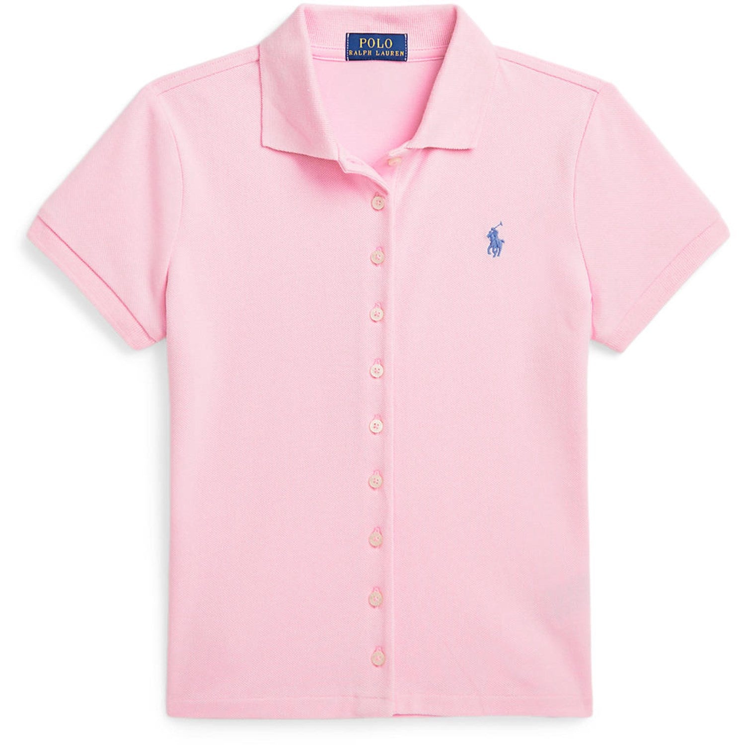 Polo Ralph Lauren Carmel Pink/Harbor Island Blue Girl Polo Skjorte - Str. L/12-14 år Polo Ralph Lauren