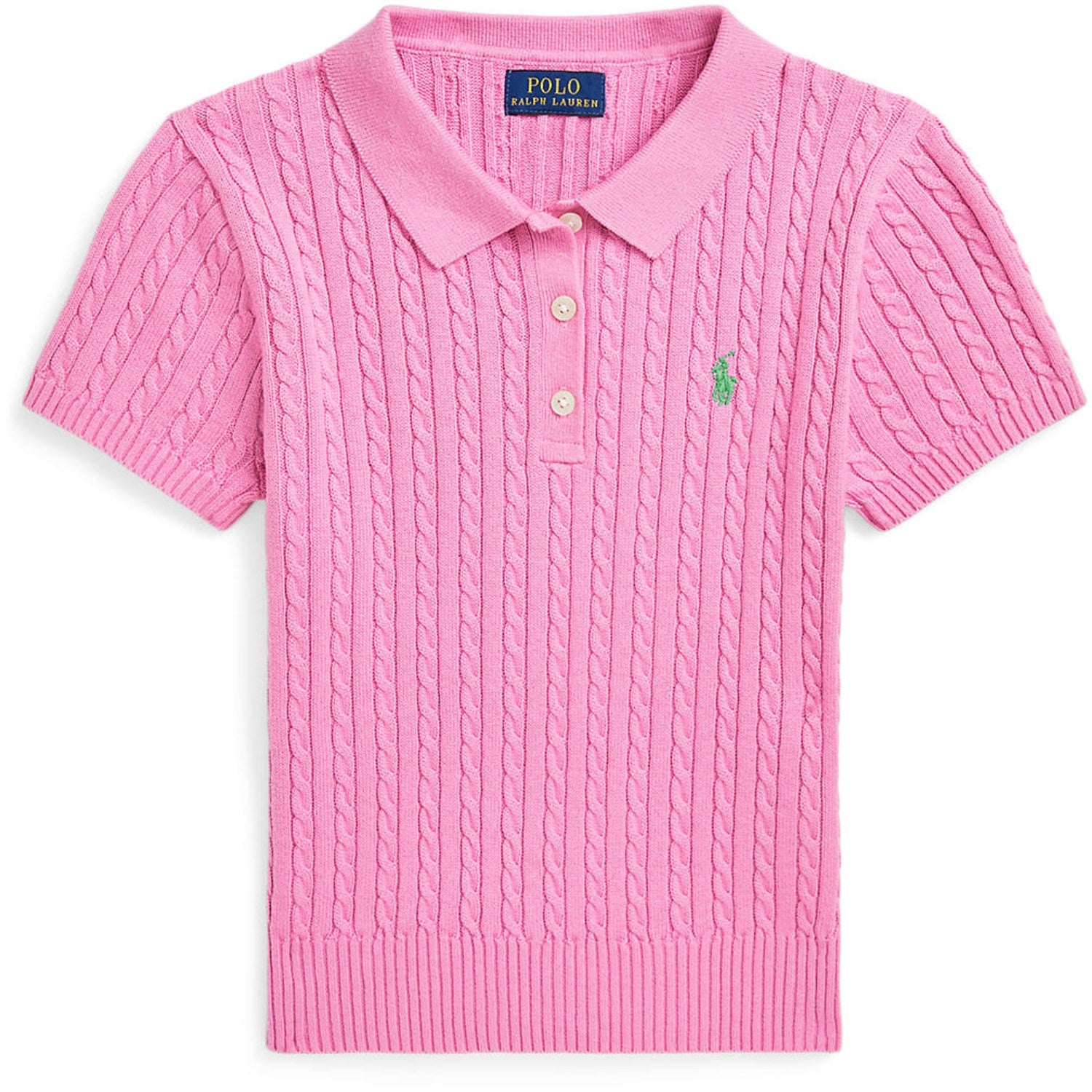 Polo Ralph Lauren Laguna Pink/Tiller Green Girl Pullover - Str. L/12-14 år Polo Ralph Lauren
