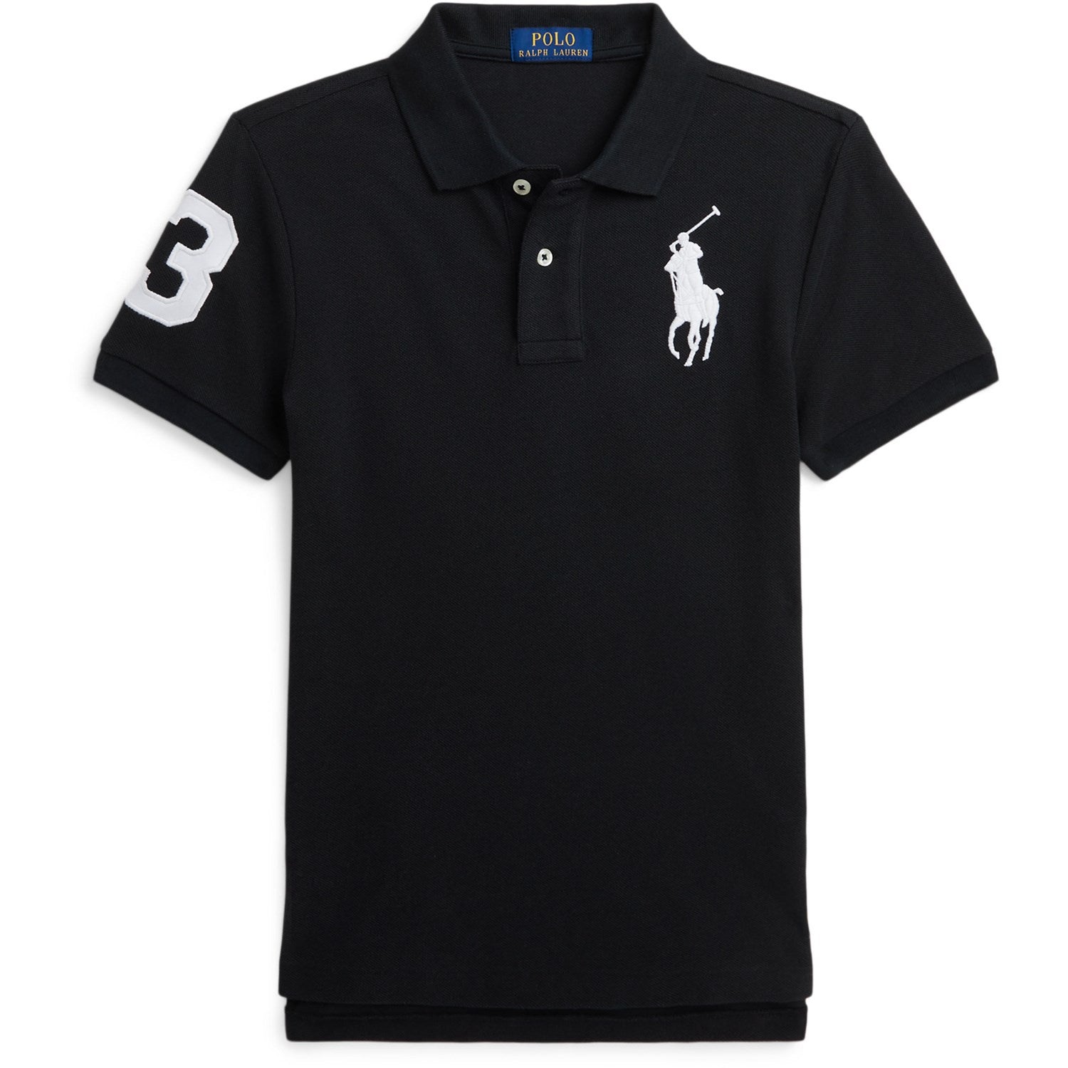 Polo Ralph Lauren Polo Black Slim Polo T-Shirt - Str. M/10-12 år Polo Ralph Lauren