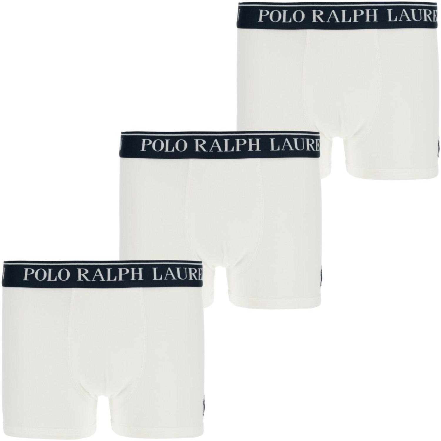 Polo Ralph Lauren White Bomuld Stretch 3 Pack Boxer/Brief - Str. M/10-12 år Polo Ralph Lauren