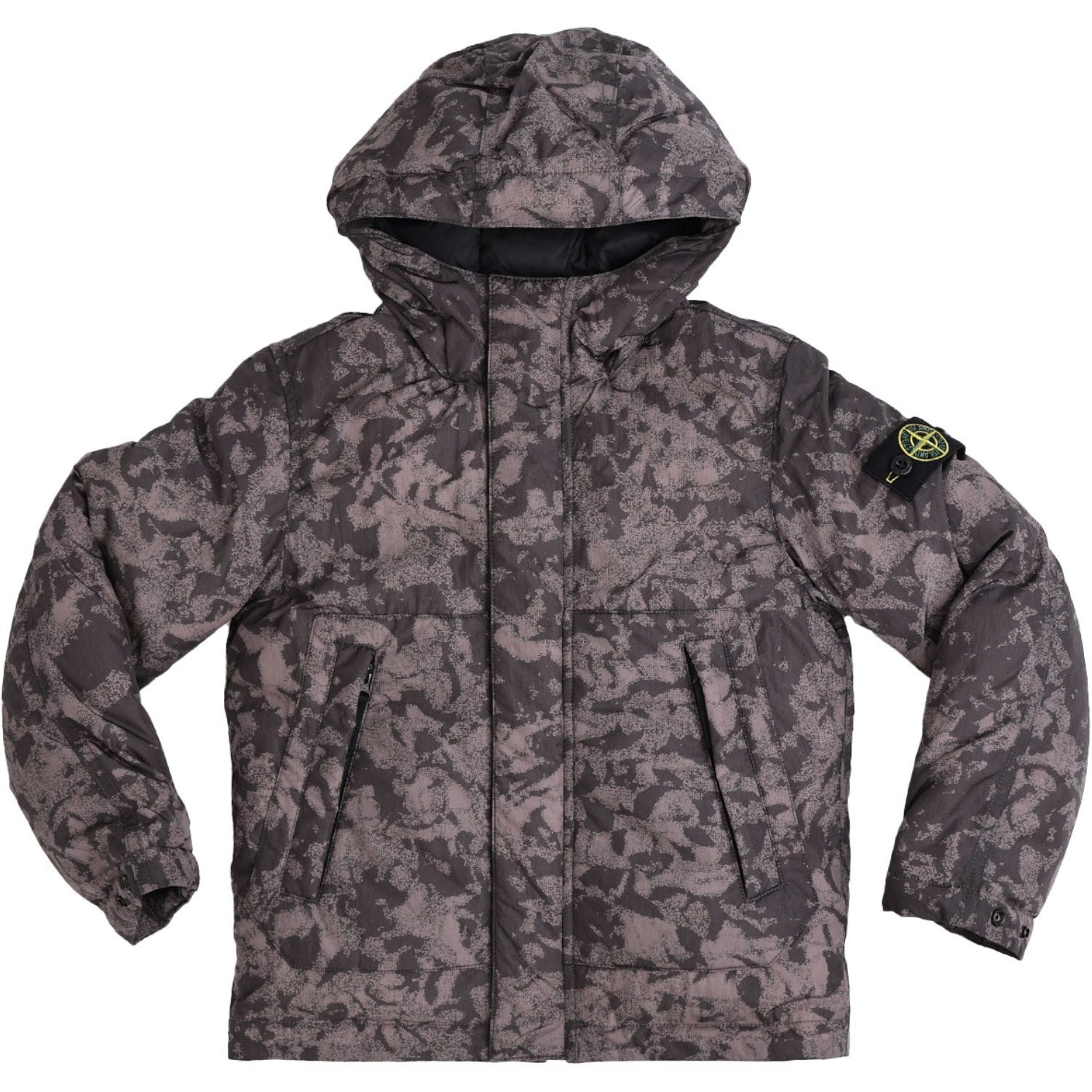 Stone Island Black Real Dunjakke - Str. 12 år Stone Island