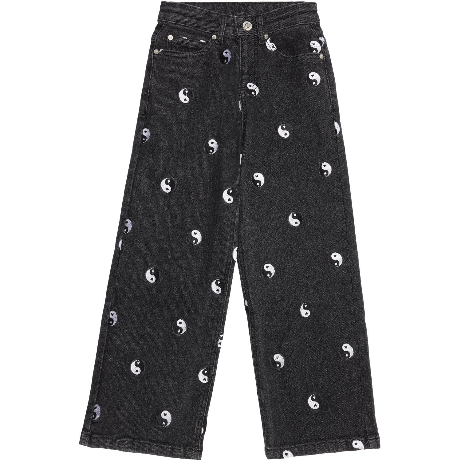 The New Black Denim Wash Lykke Wide Jeans - Str. 13-14 år The New
