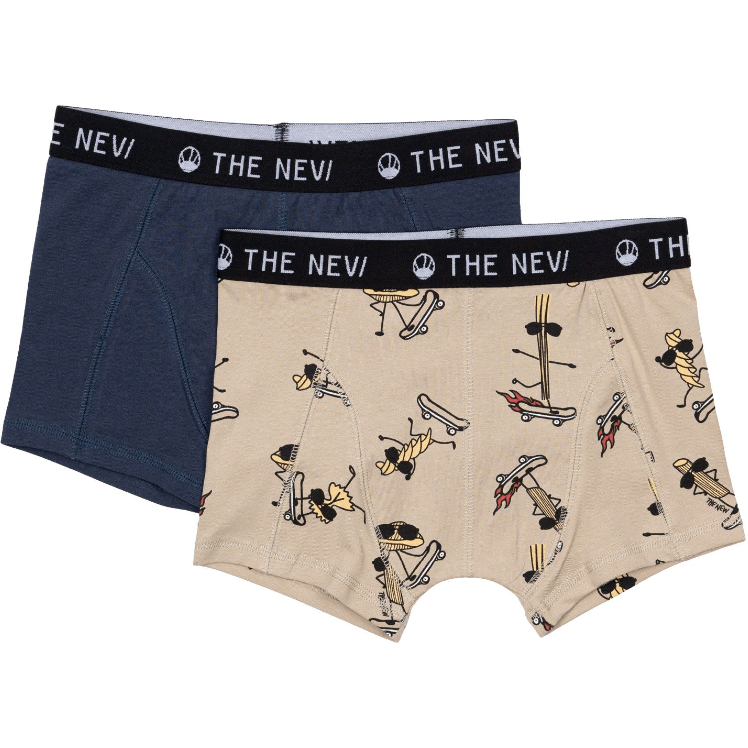 The New Mood Indigo Boxers 2-Pak - Str. 11-12 år The New