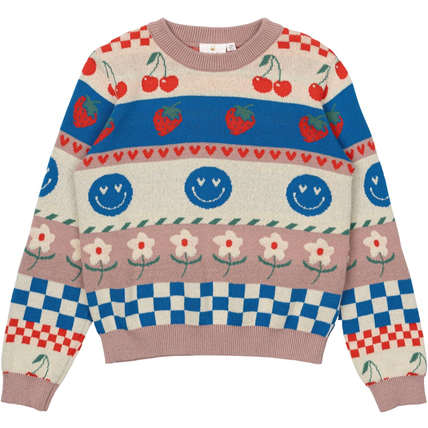 The New Multi Colour Niza Jacquard Pullover - Str. 11-12 år The New