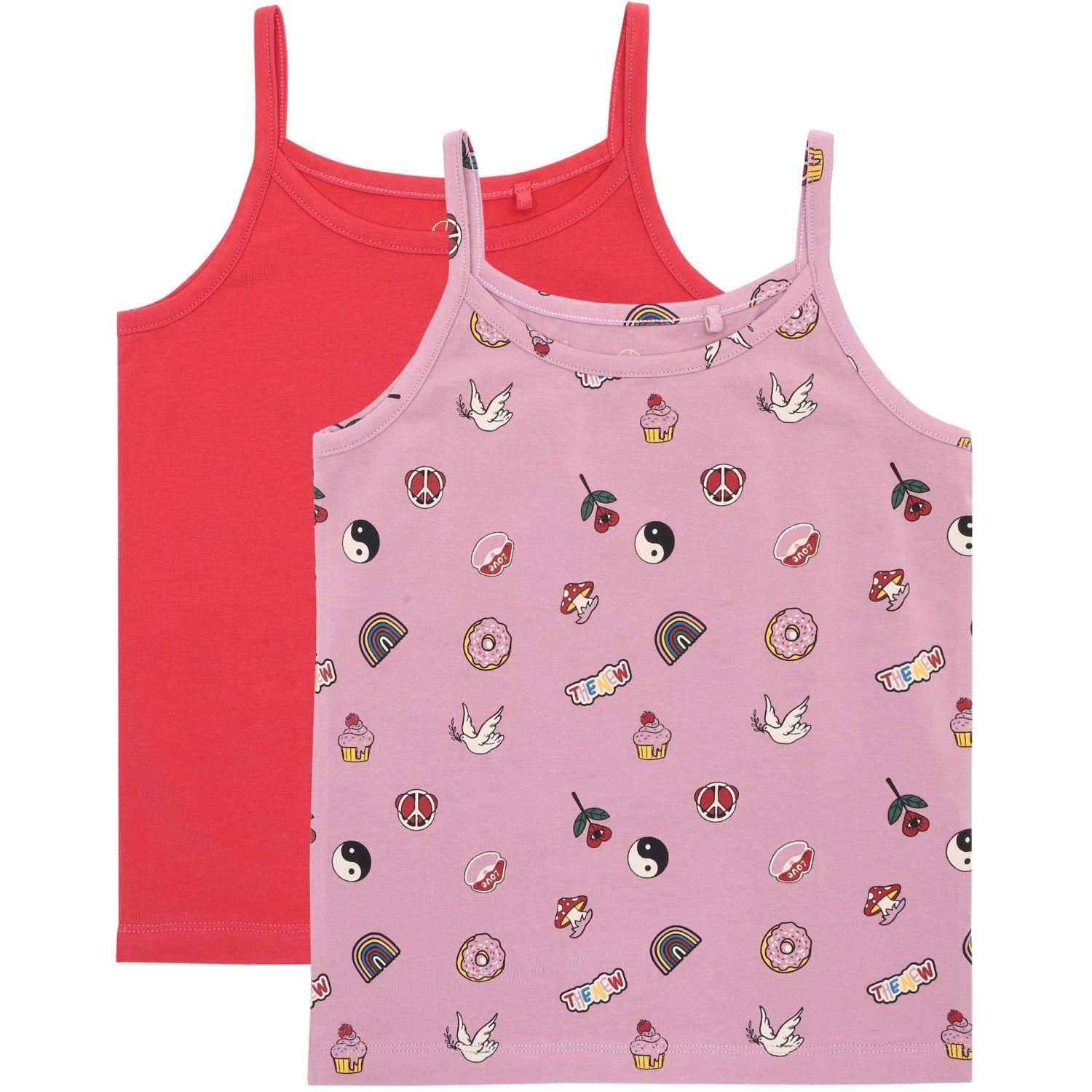 The New Orchid Haze Strap Top 2-pack - Str. 11-12 år The New
