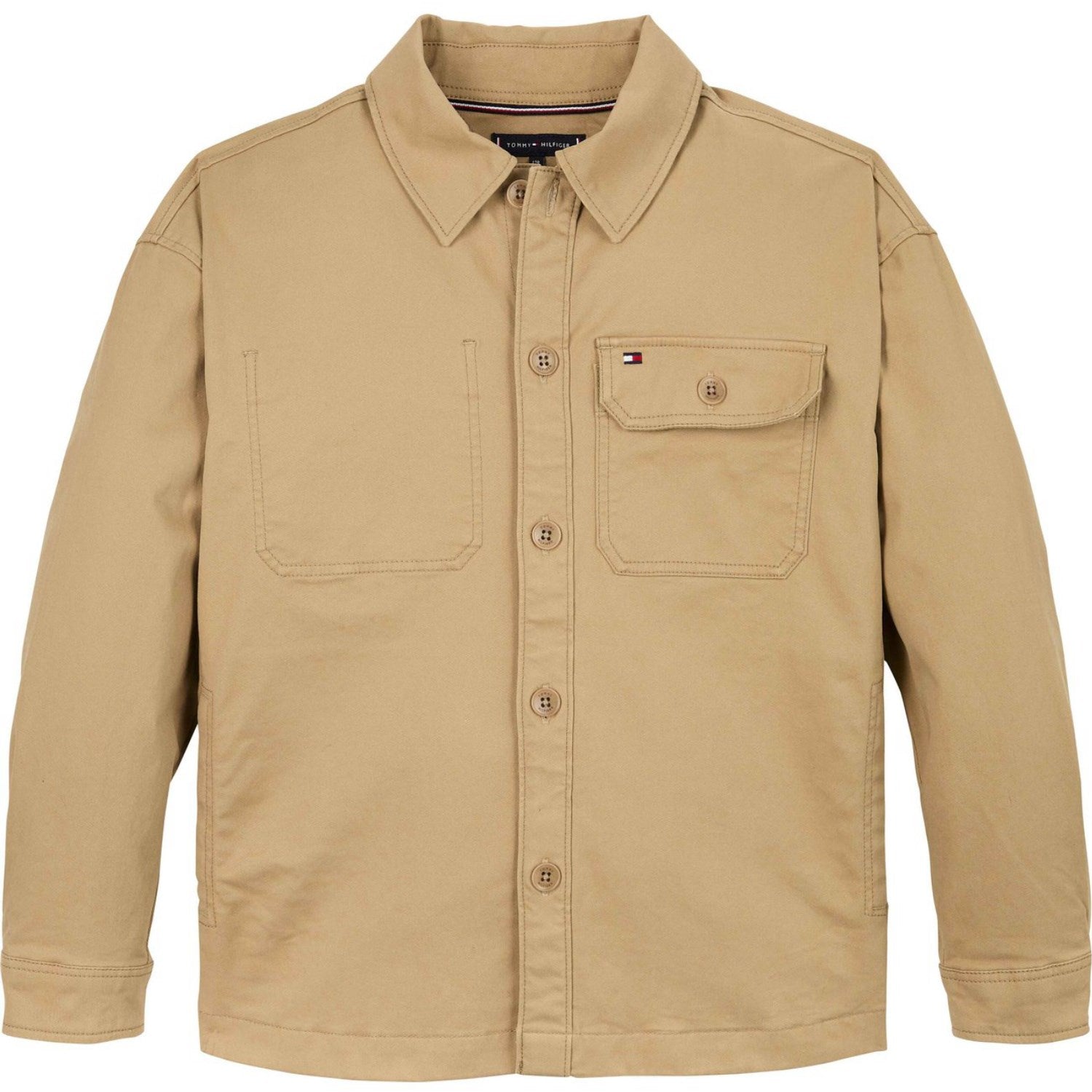 Tommy Hilfiger Classic Khaki Utility Skjorte - Str. 16 år Tommy Hilfiger