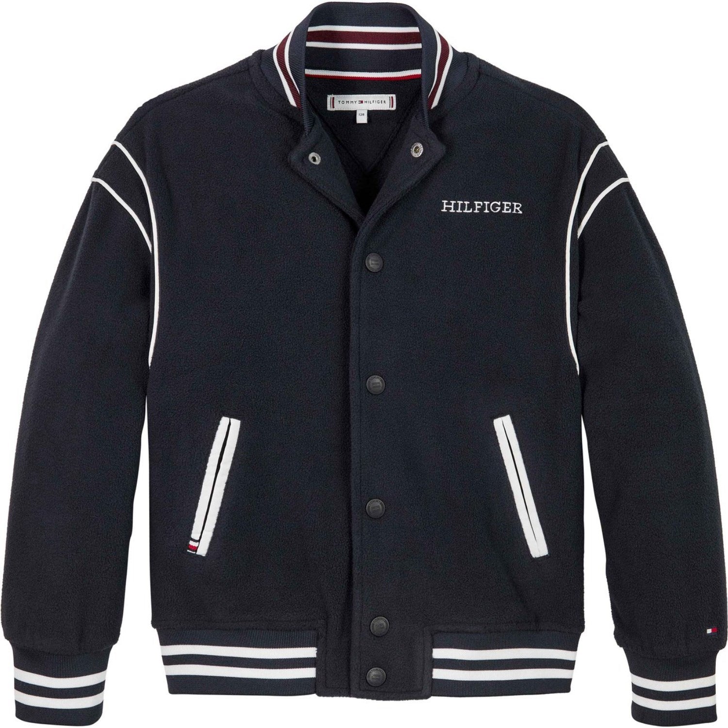 Tommy Hilfiger Desert Sky Polar Fleece Bomber Jakke - Str. 12 år Tommy Hilfiger