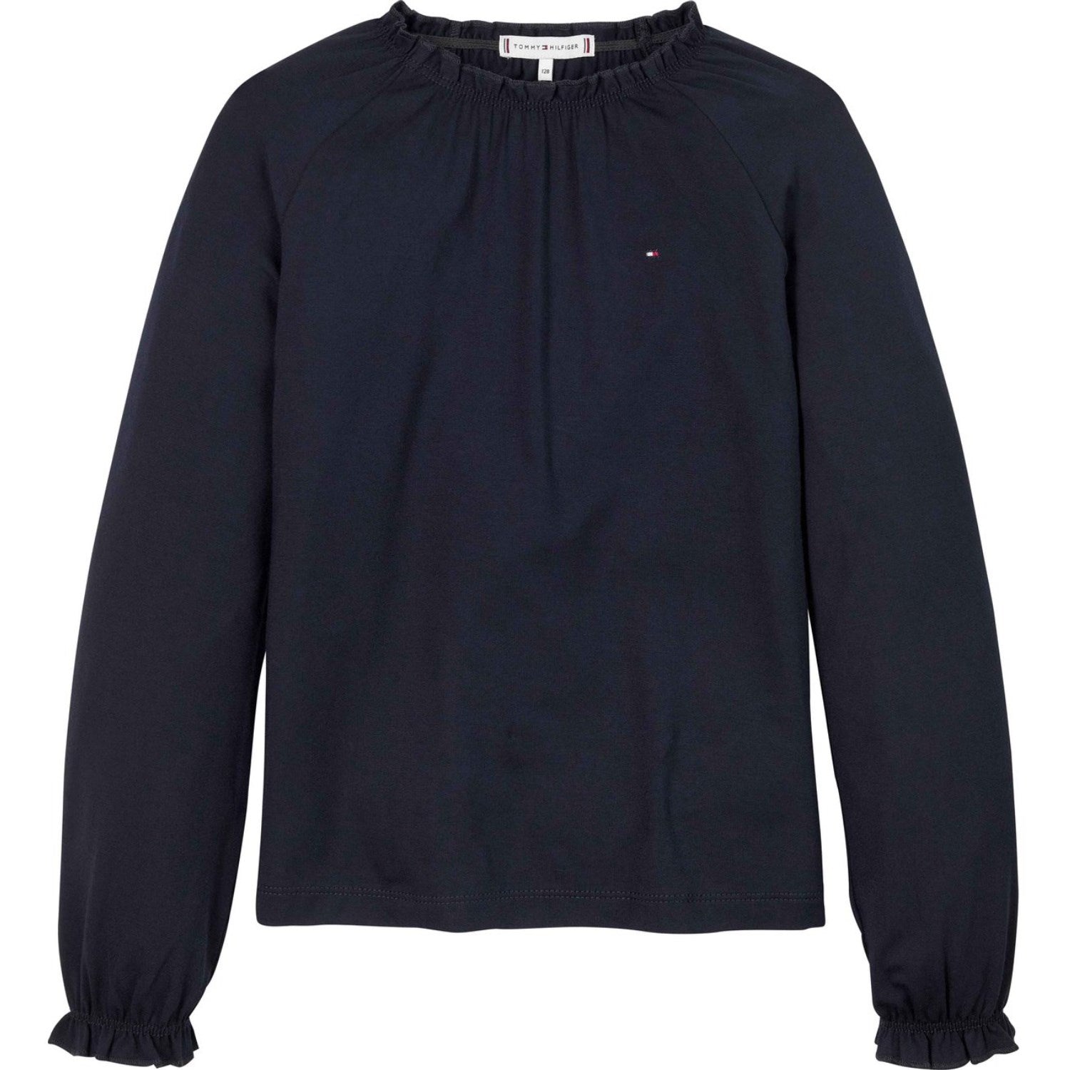Tommy Hilfiger Desert Sky Ruffle Regular Bluse - Str. 16 år Tommy Hilfiger