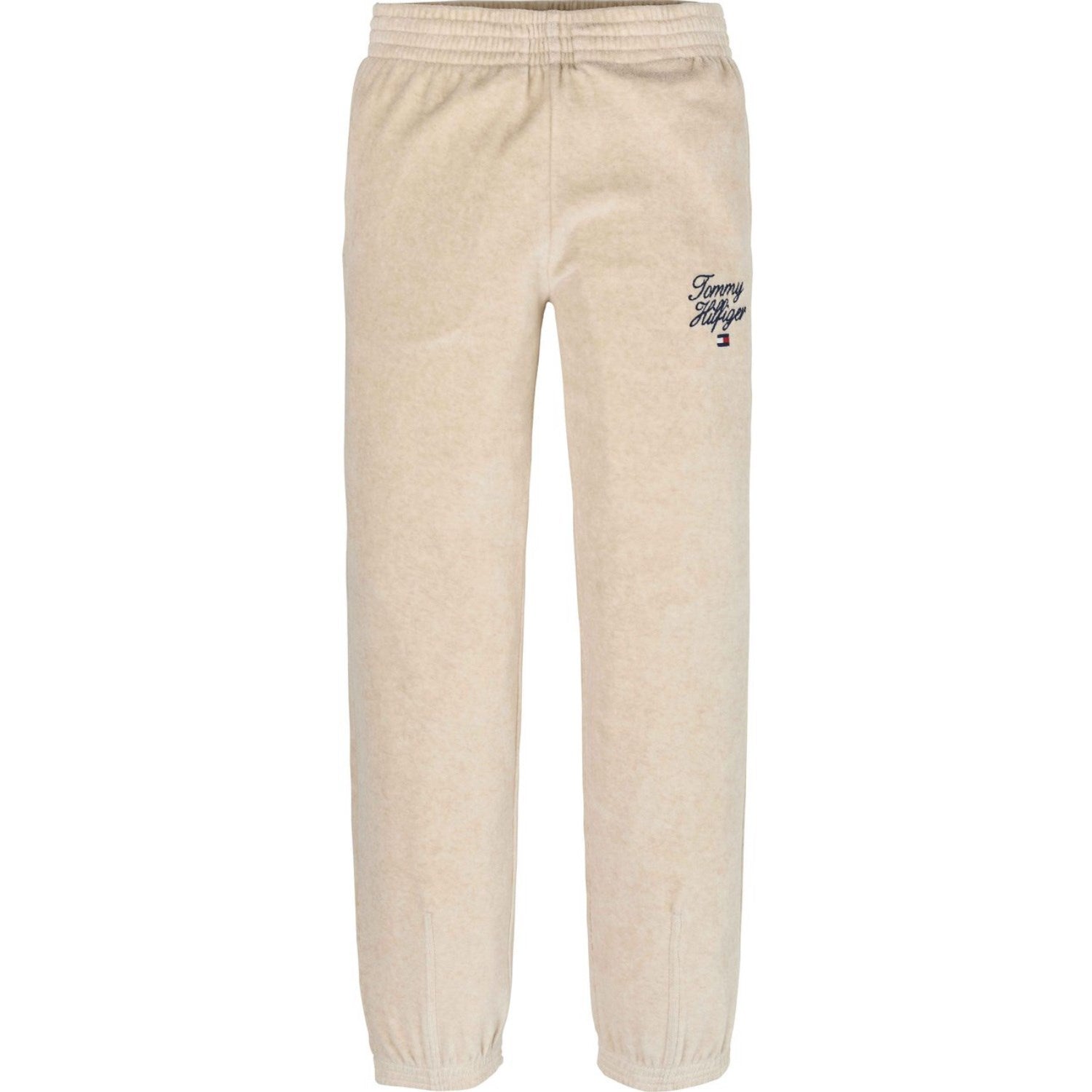 Tommy Hilfiger Heathered Oat Script Velour Bukser - Str. 16 år Tommy Hilfiger