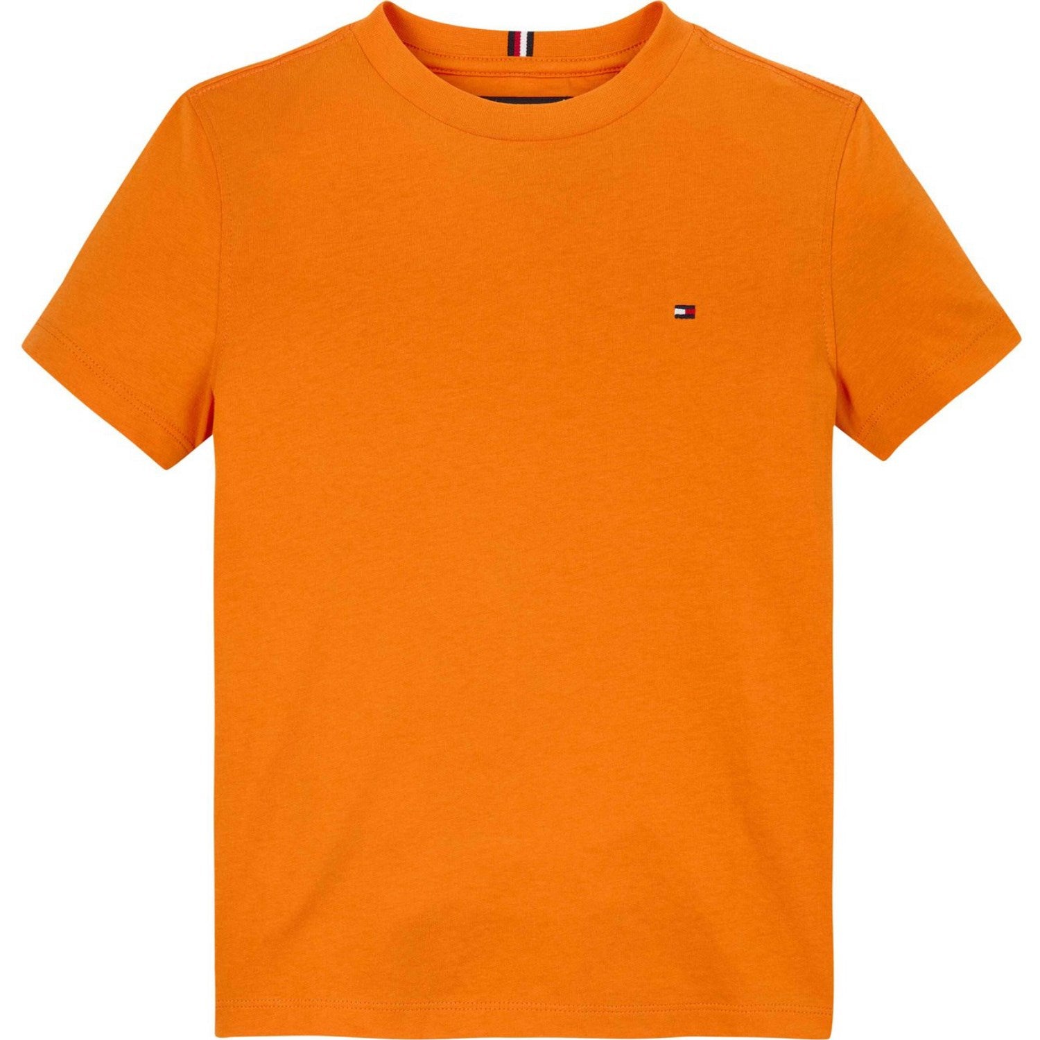 Tommy Hilfiger Orange Thunder Essential Cotton Reg Fit T-Shirt - Str. 14 år Tommy Hilfiger