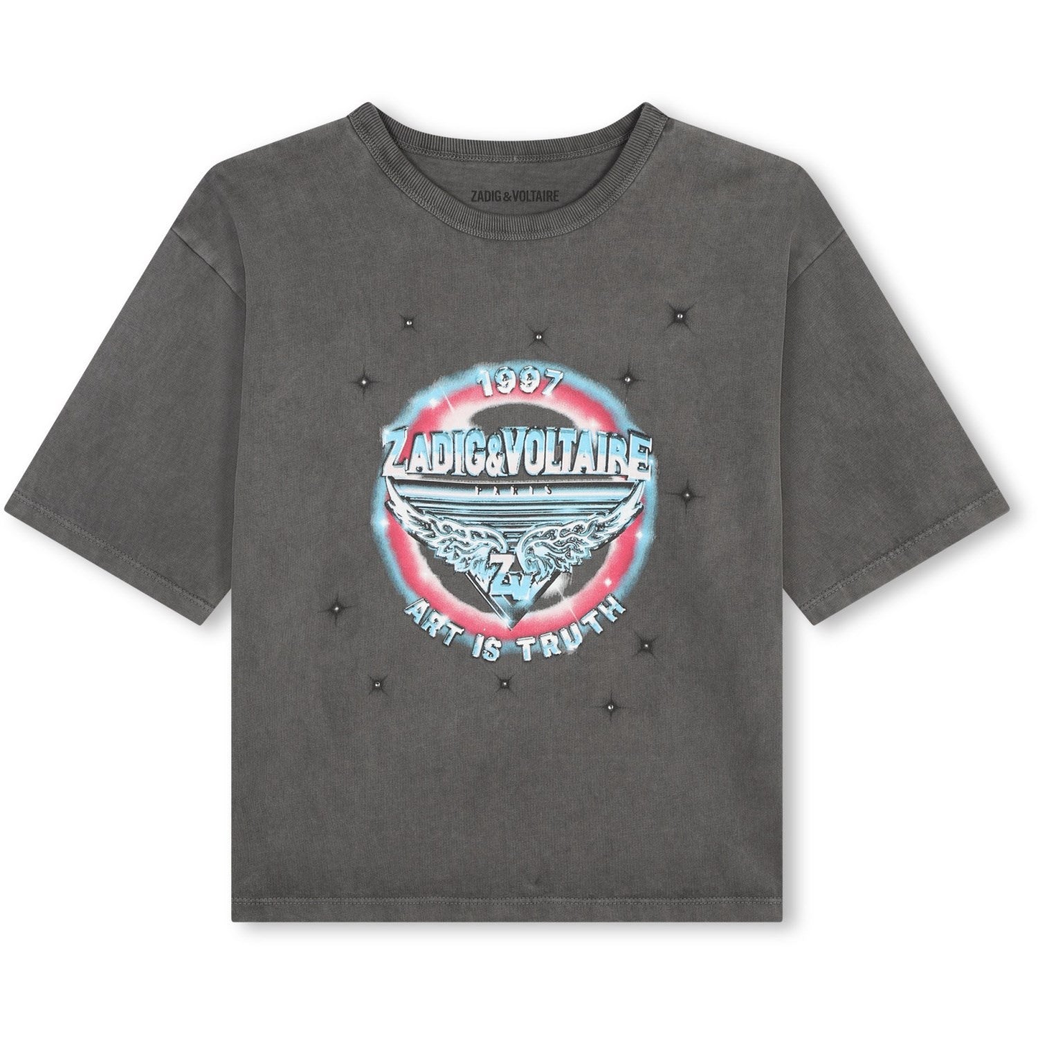 Zadig & Voltaire Black Short Sleeves T-Shirt - Str. 12 år Zadig & Voltaire